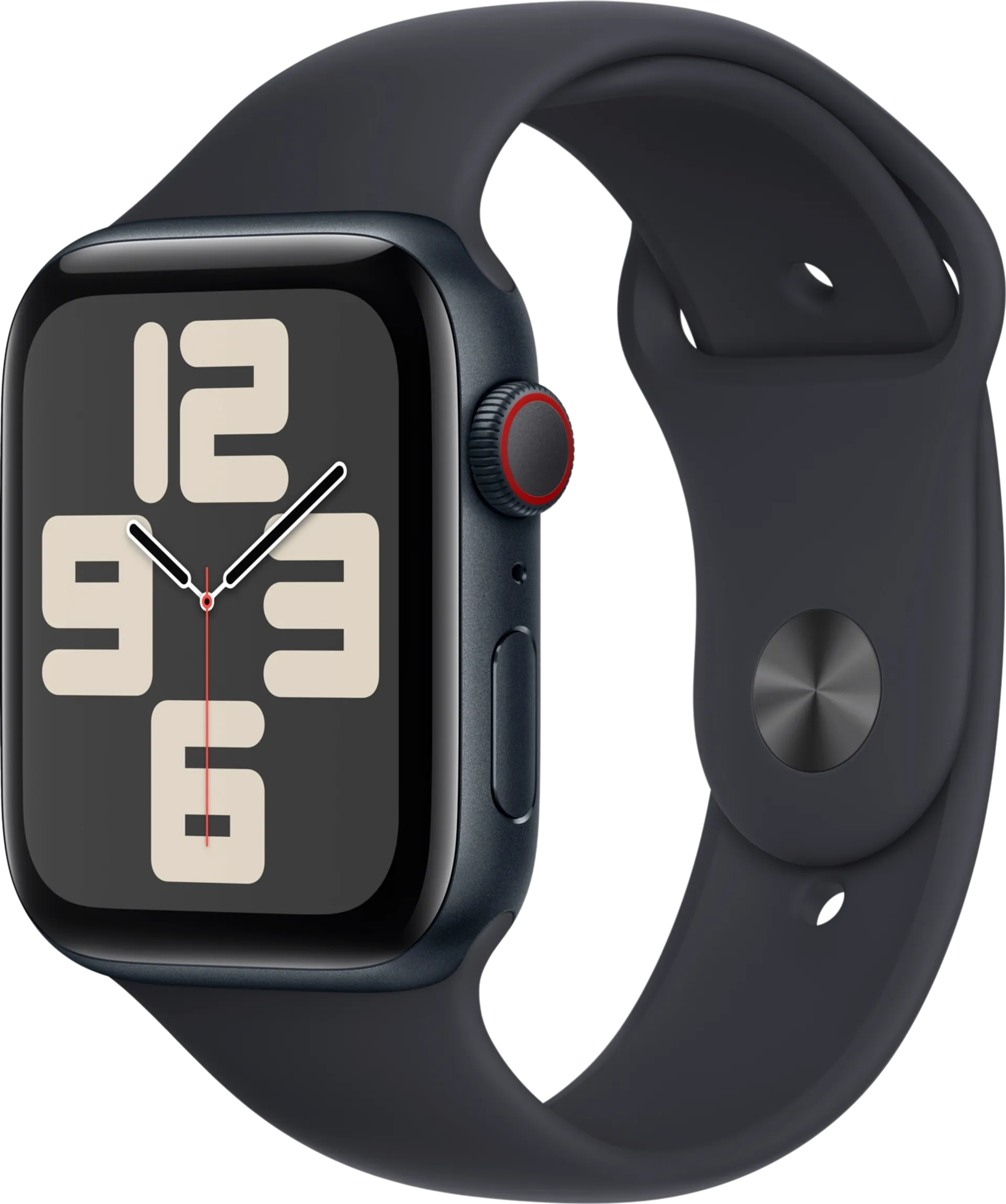Apple watch SE GPS + Cellular 44mm keskiyönsininen alumiinikotelo keskiyönsininen urheiluranneke - M/L MRH83KS/A