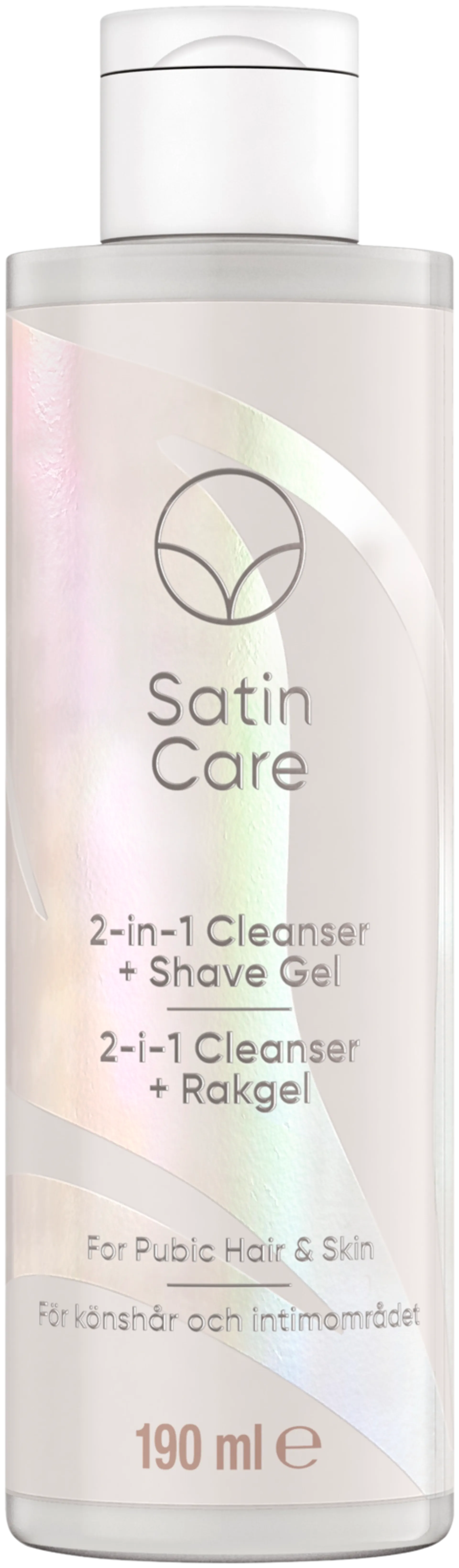 Gillette Satin Care 2in1 Cleanser + Shave Gel 190ml