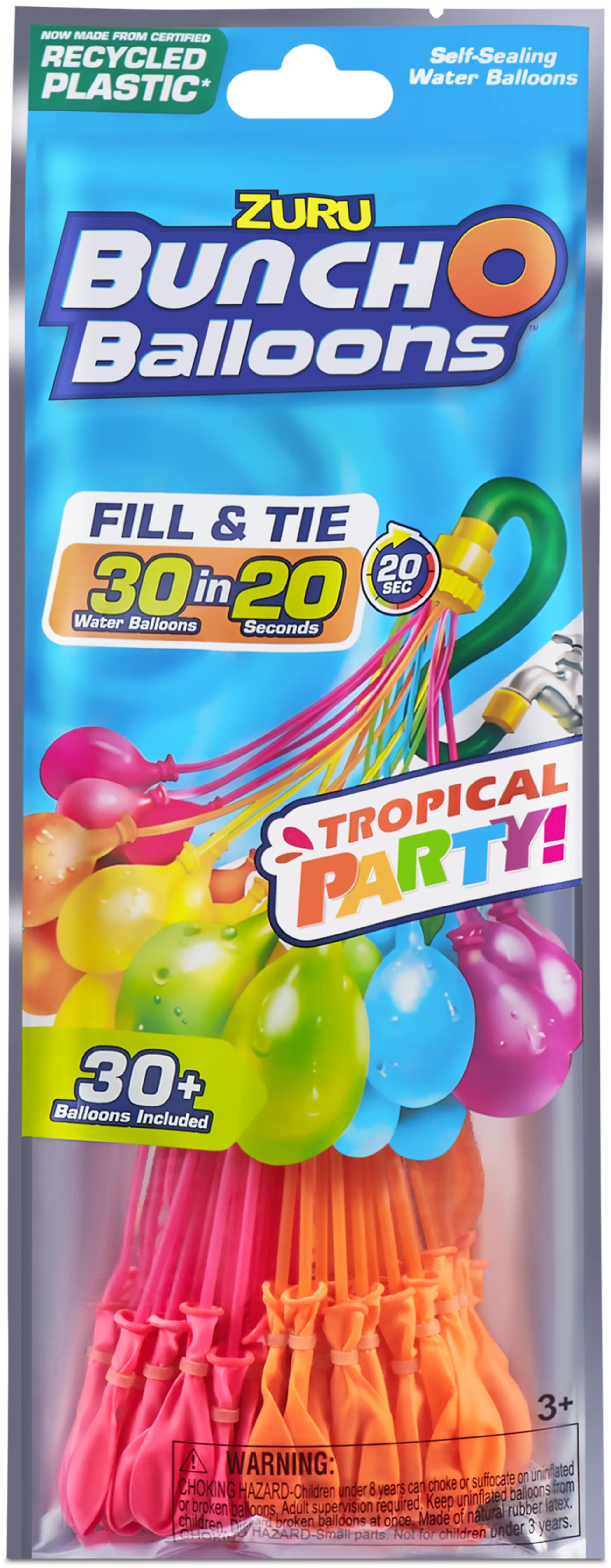 BunchOBalloons vesi-ilmapallot Tropical Party 1pk 30 kpl - 3
