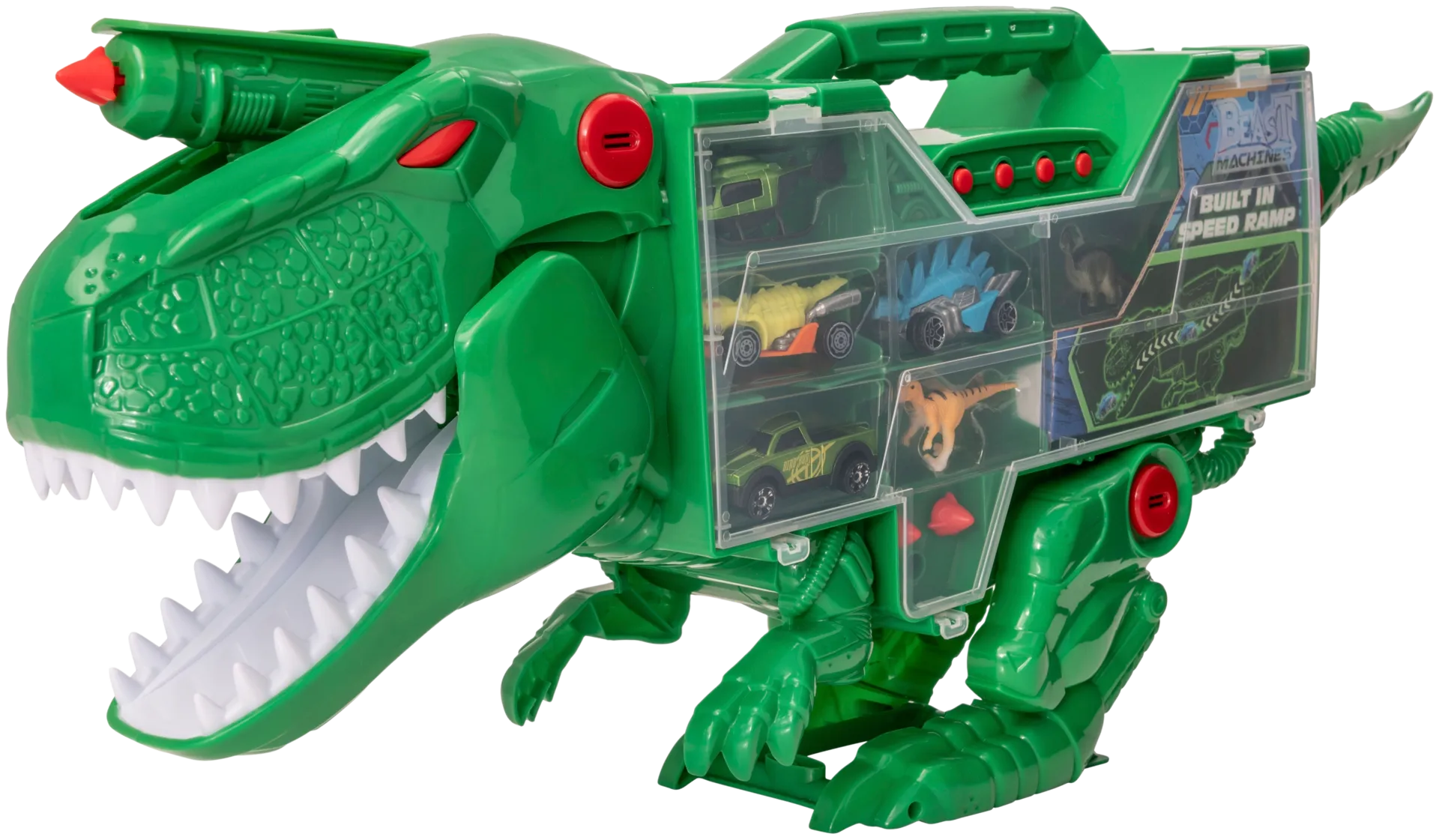 Teamsterz lelu Beast Machines T-Rex Transporter ja autot - 4