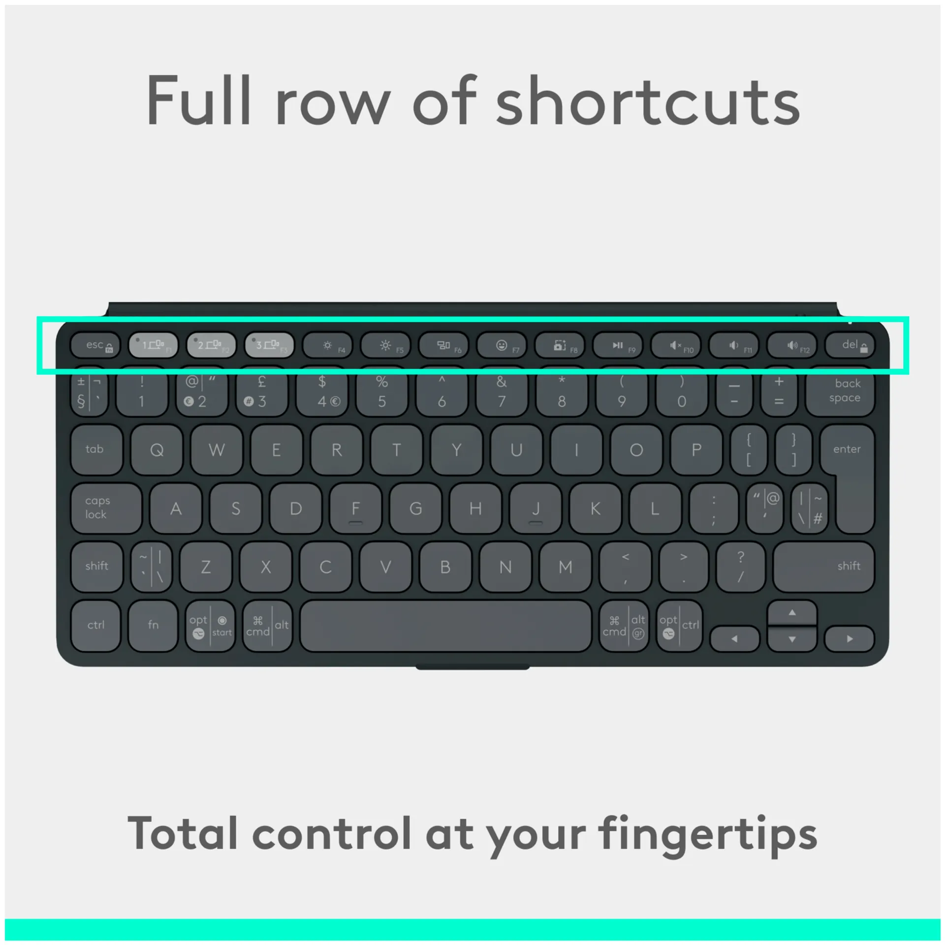 LOGITECH Keys-To-Go 2 - GRAPHITE - 4