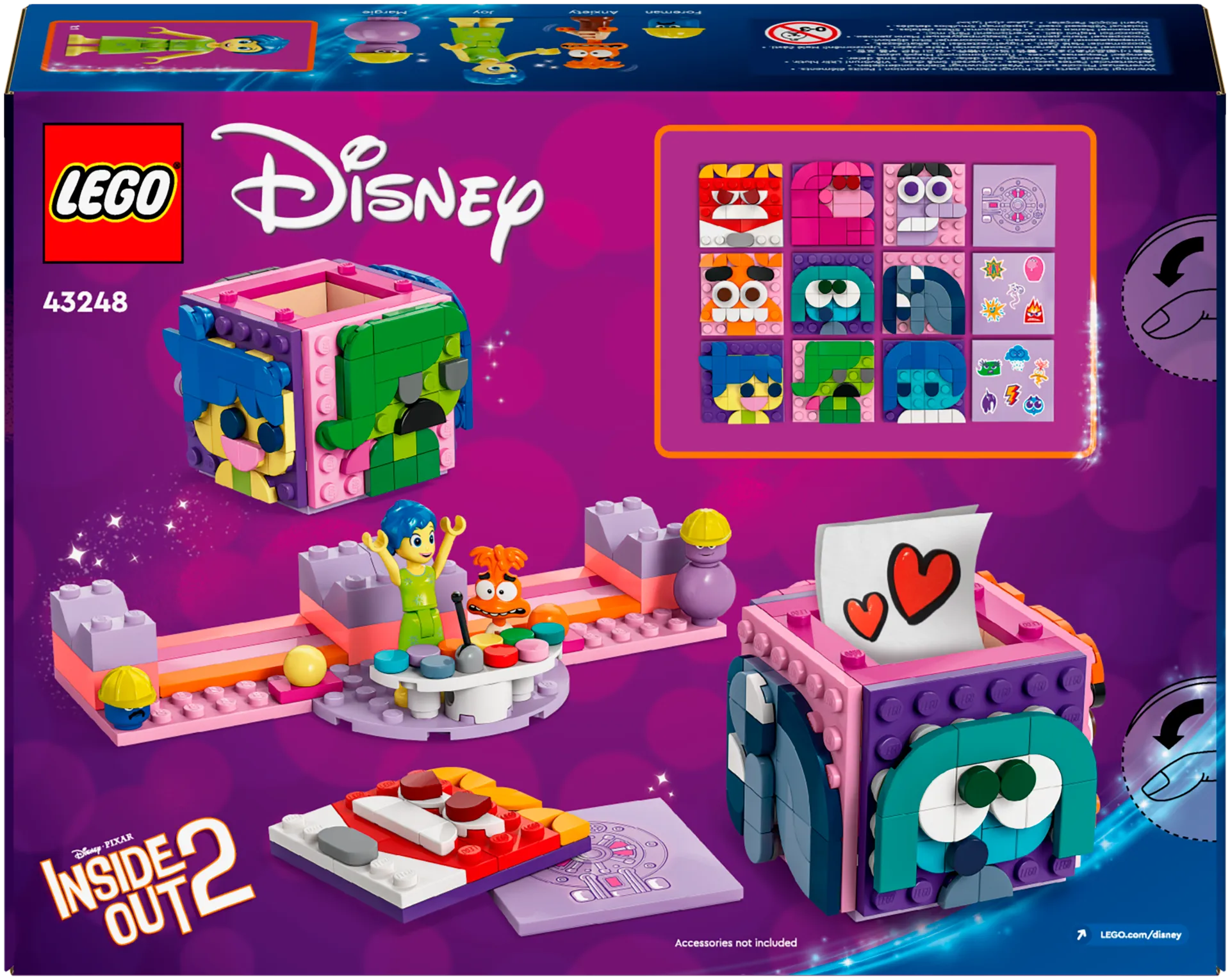 LEGO® Disney 43248 Inside Out 2 tunnekuutiot Pixarilta - 3