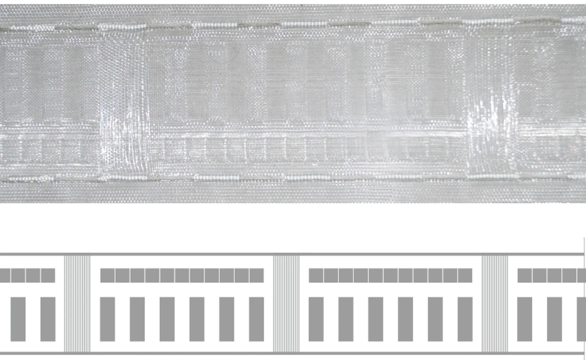 Sivuverho Combonauha valkoinen, polyesteri 3,4m - 2