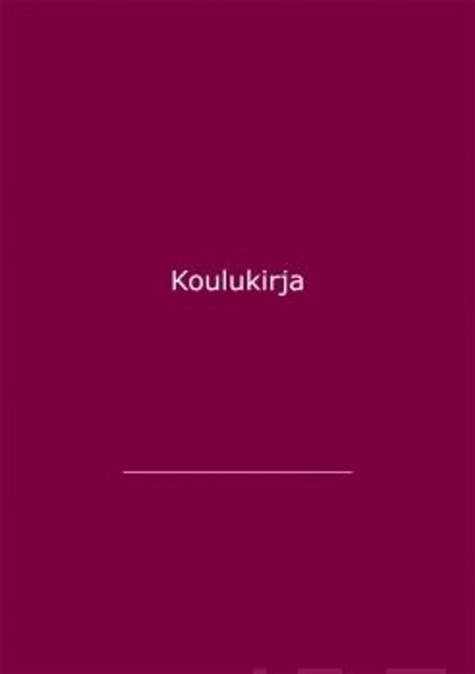 Koulukirja (punainen 180x254mm)