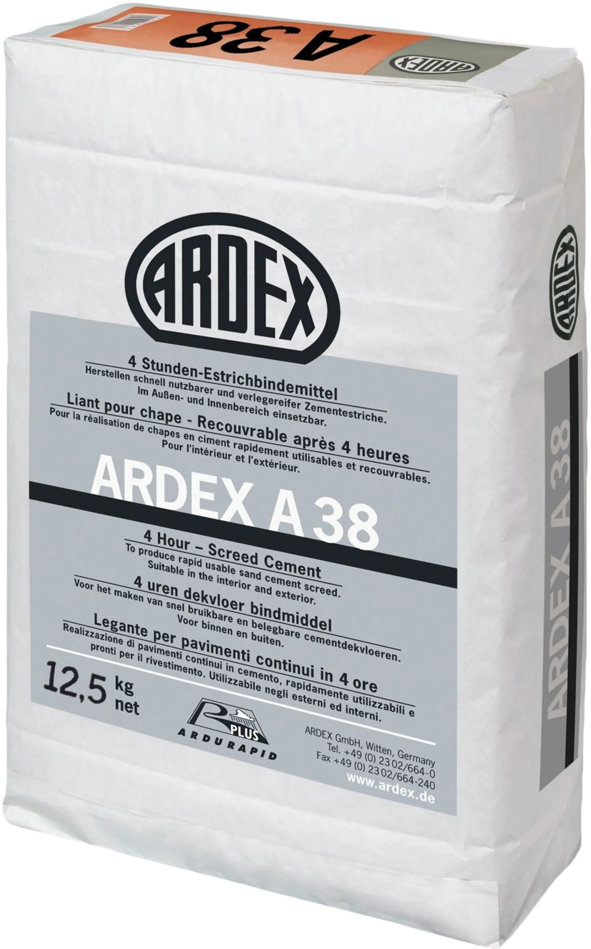 ARDEX A 38, 4 h sementti – myös ulkotiloihin 12,5 kg