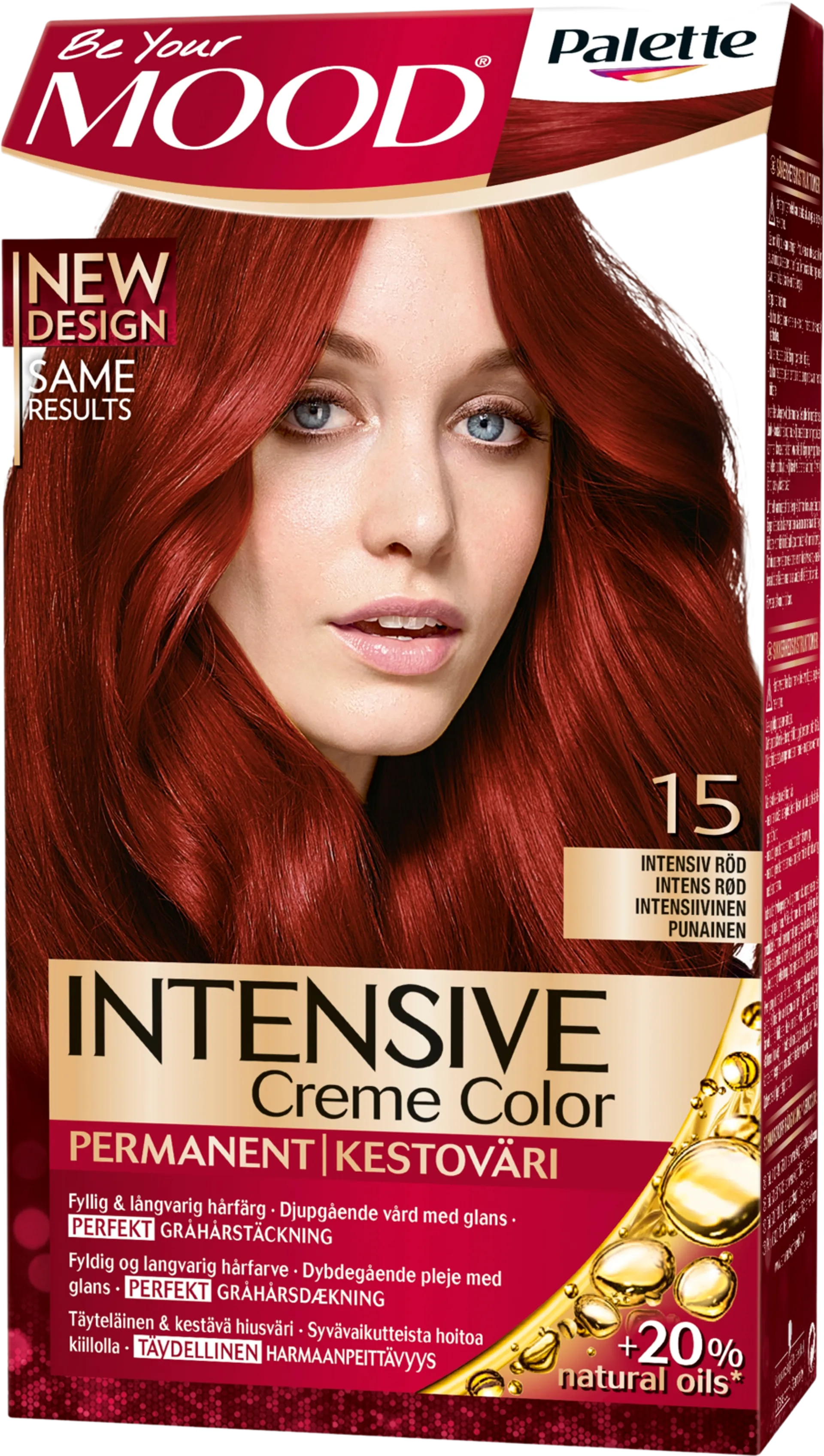 Palette Mood 15 Intensiivinen Punainen hiusväri - 1