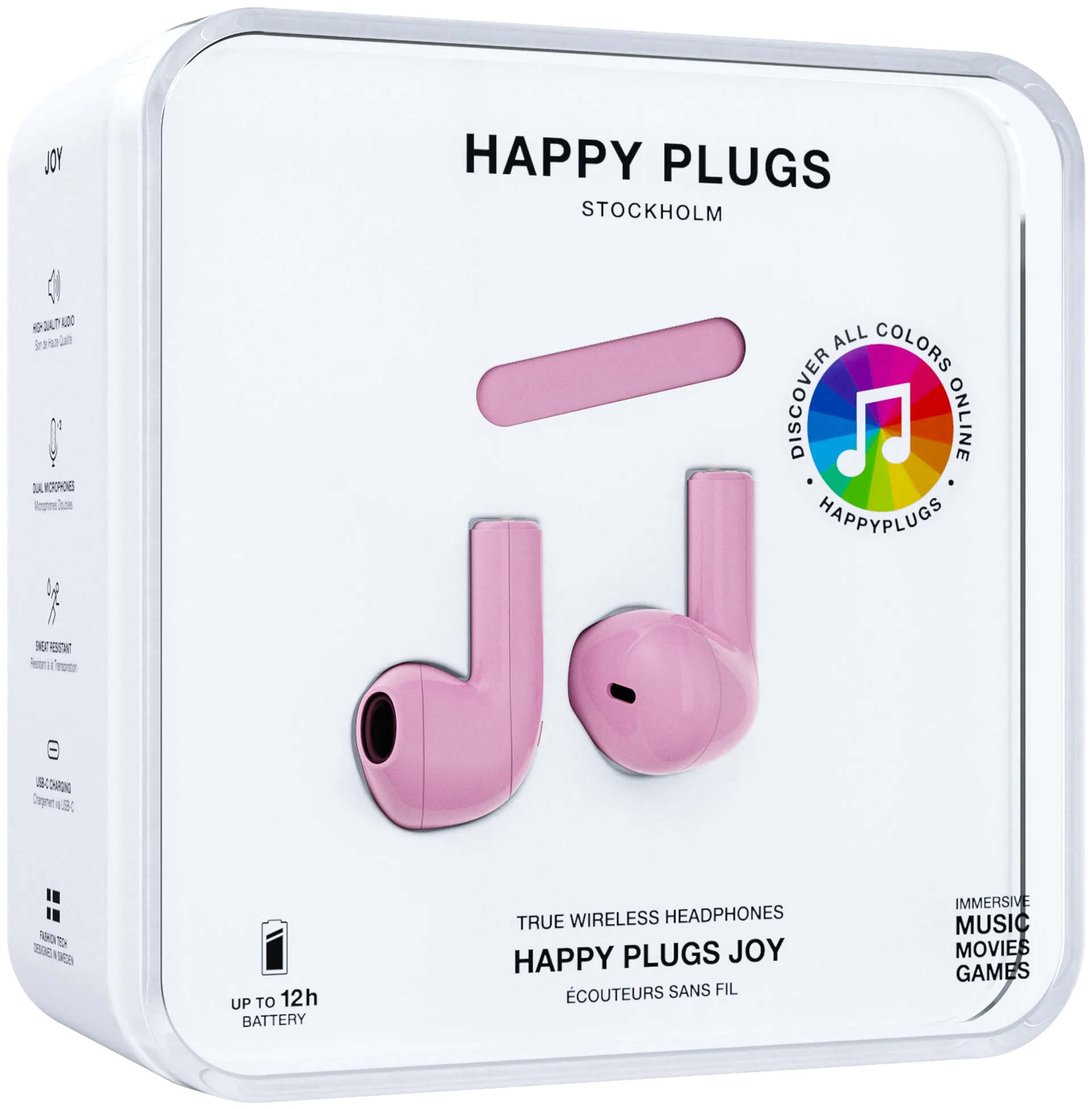 Happy Plugs Bluetooth nappikuulokkeet Joy kirsikka - 11