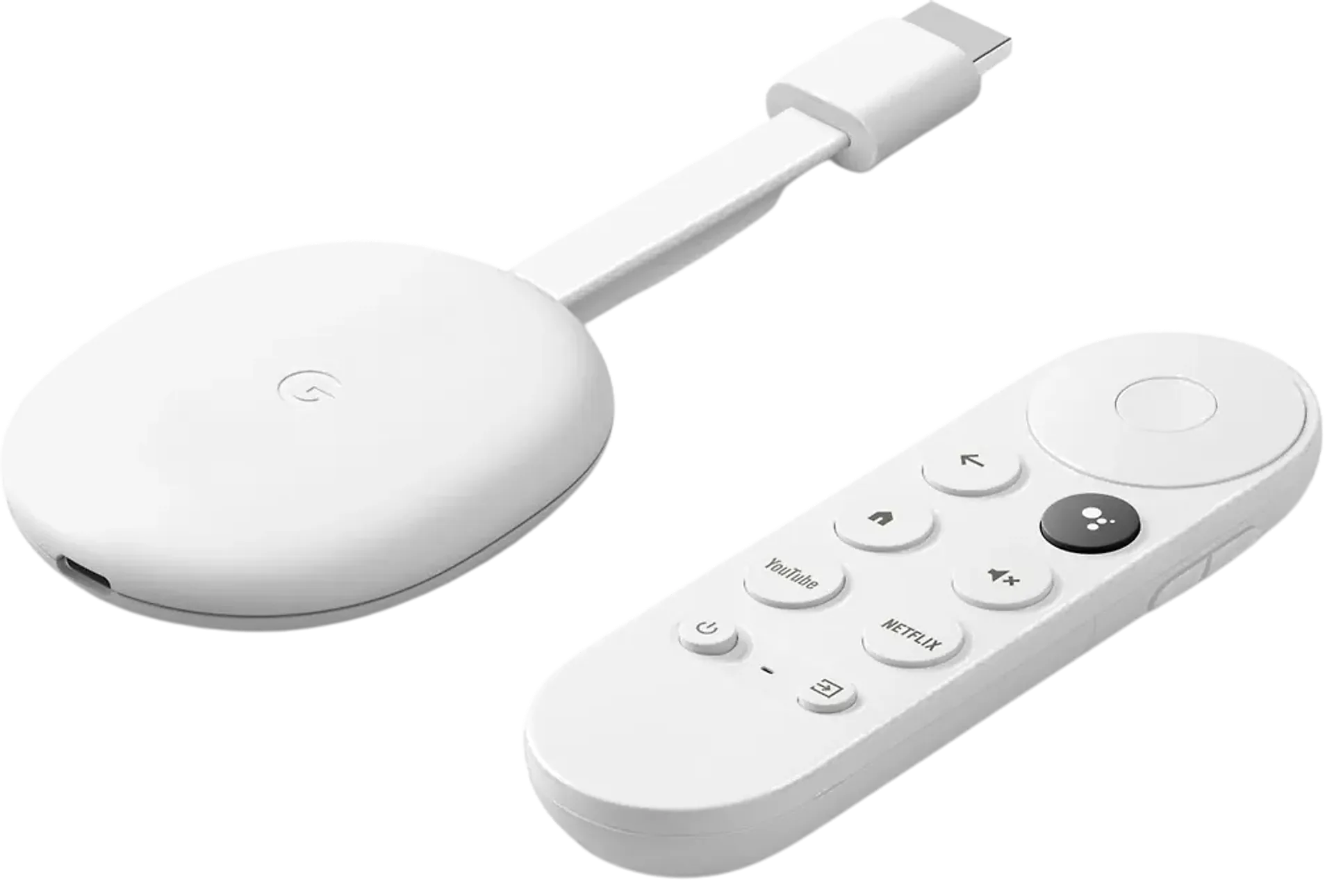 Google Chromecast 4K sekä Google TV -langaton mediatoistin (4. sukupolvi)