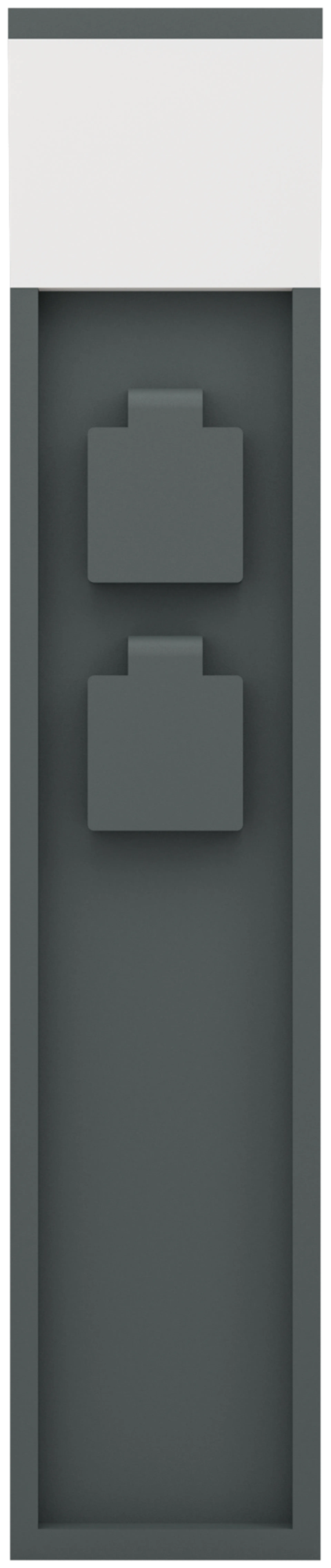 Pistorasiatolppa valolla PARK 5 50cm, antrasiitti, IP44 - 6