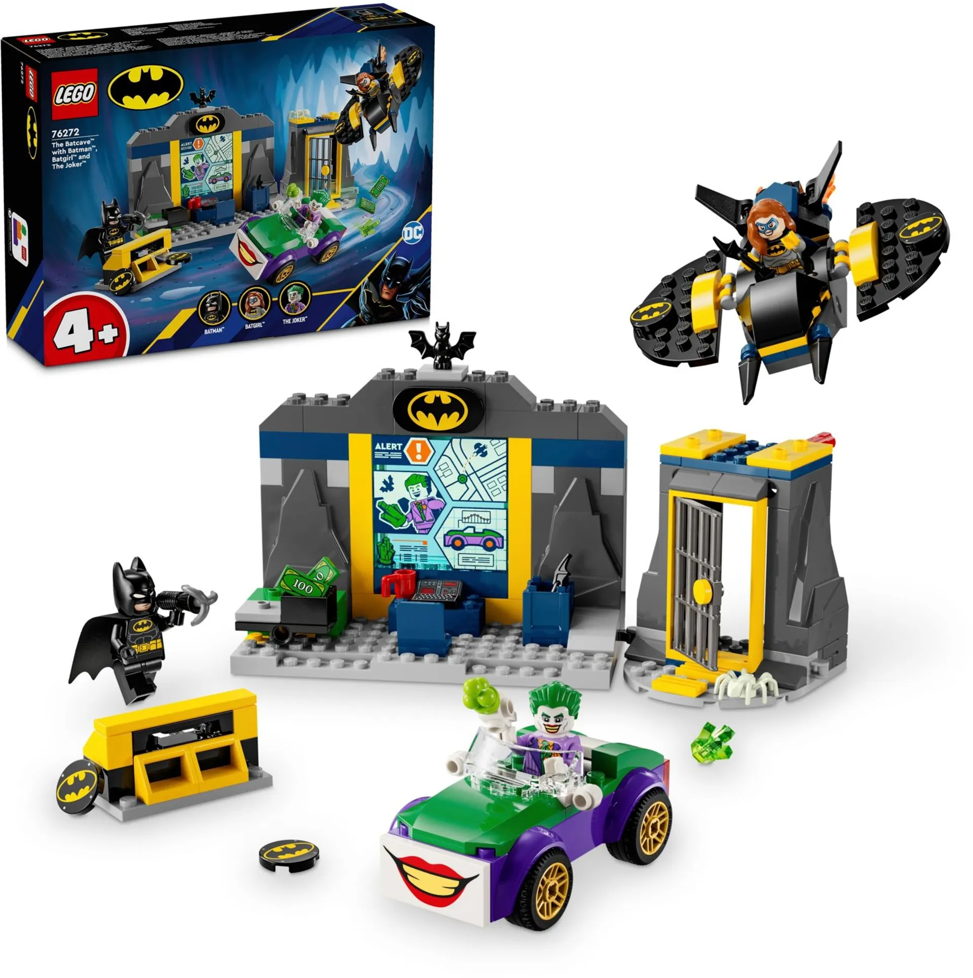 LEGO Marvel Super Heroes 76272 Lepakkoluola, Batman™, Batgirl™ ja The Joker™ - 1