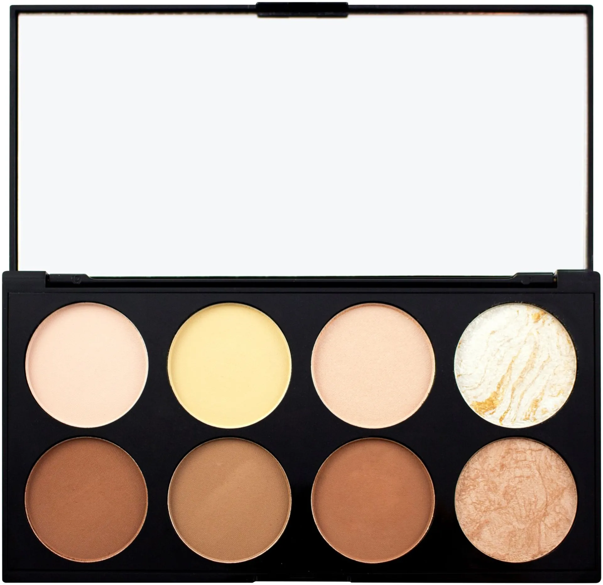 Makeup Revolution 8 Ultra Contour Palette korostus-ja varjostusväripaletti - 1