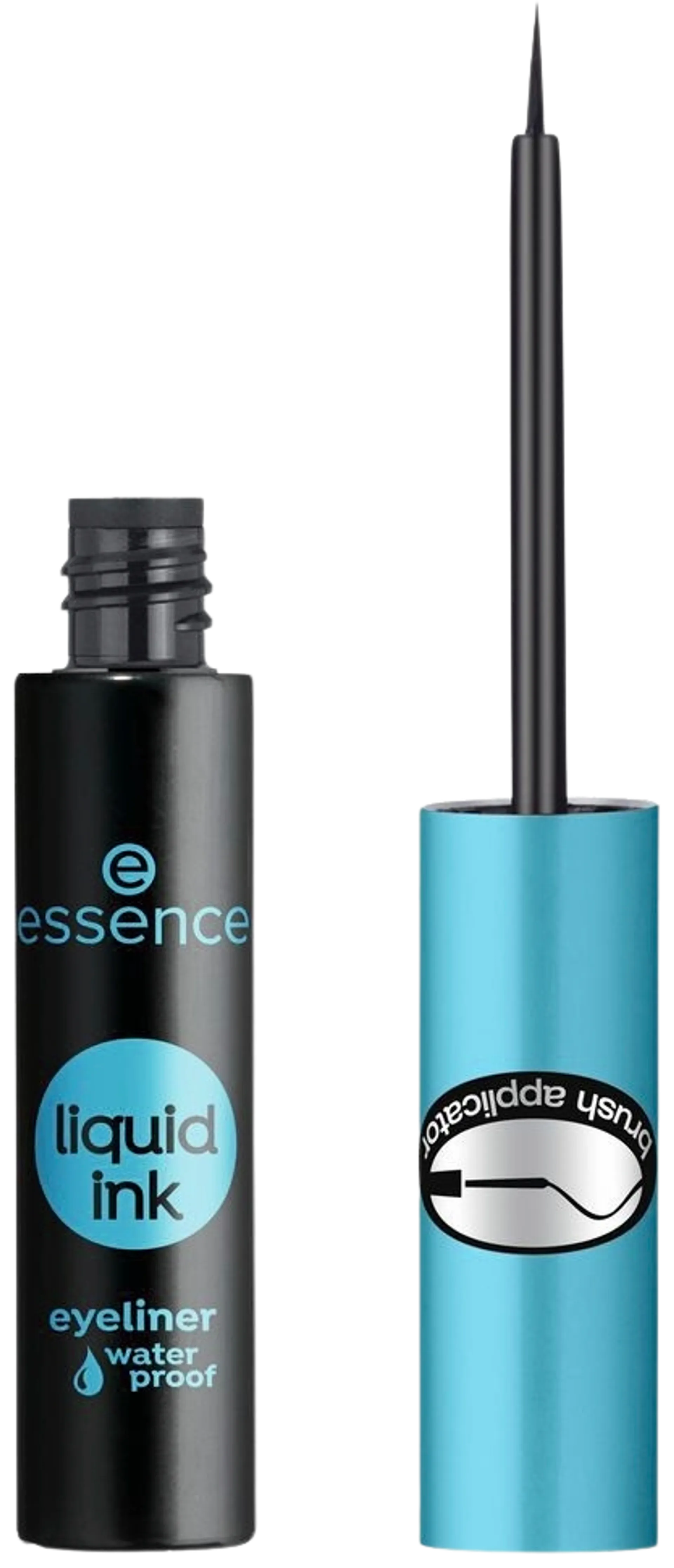 essence liquid ink eyeliner waterproof vedenkestävä nestemäinen rajausväri 3 ml - 1