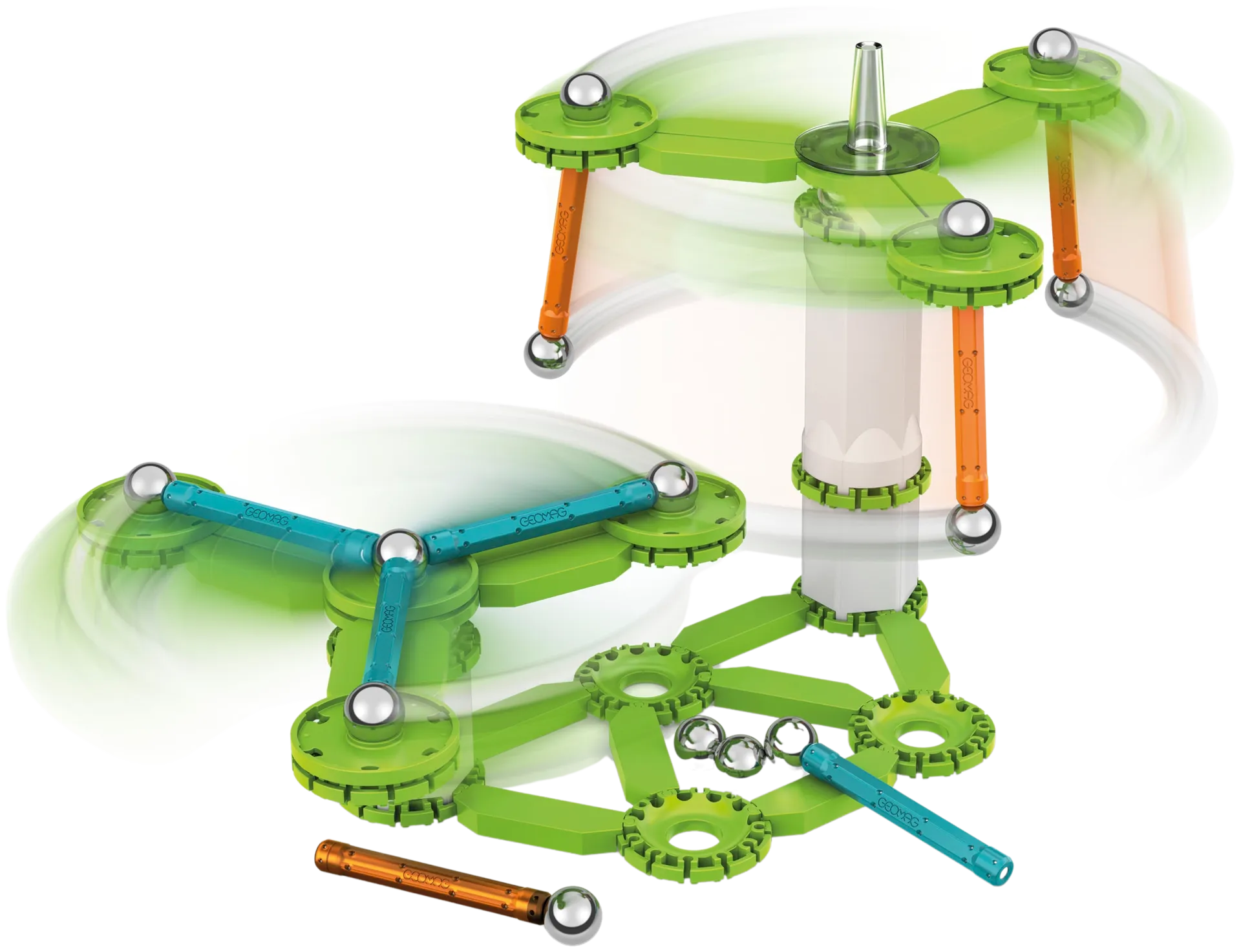 Geomag Mechanics Motion Vauhtipyörät magneettinen rakennussarja 96 osaa - 3