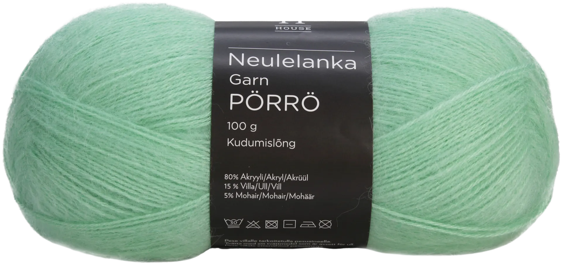 House lanka mohair-villa-akryyli Pörrö 100 g Mint Green 3415