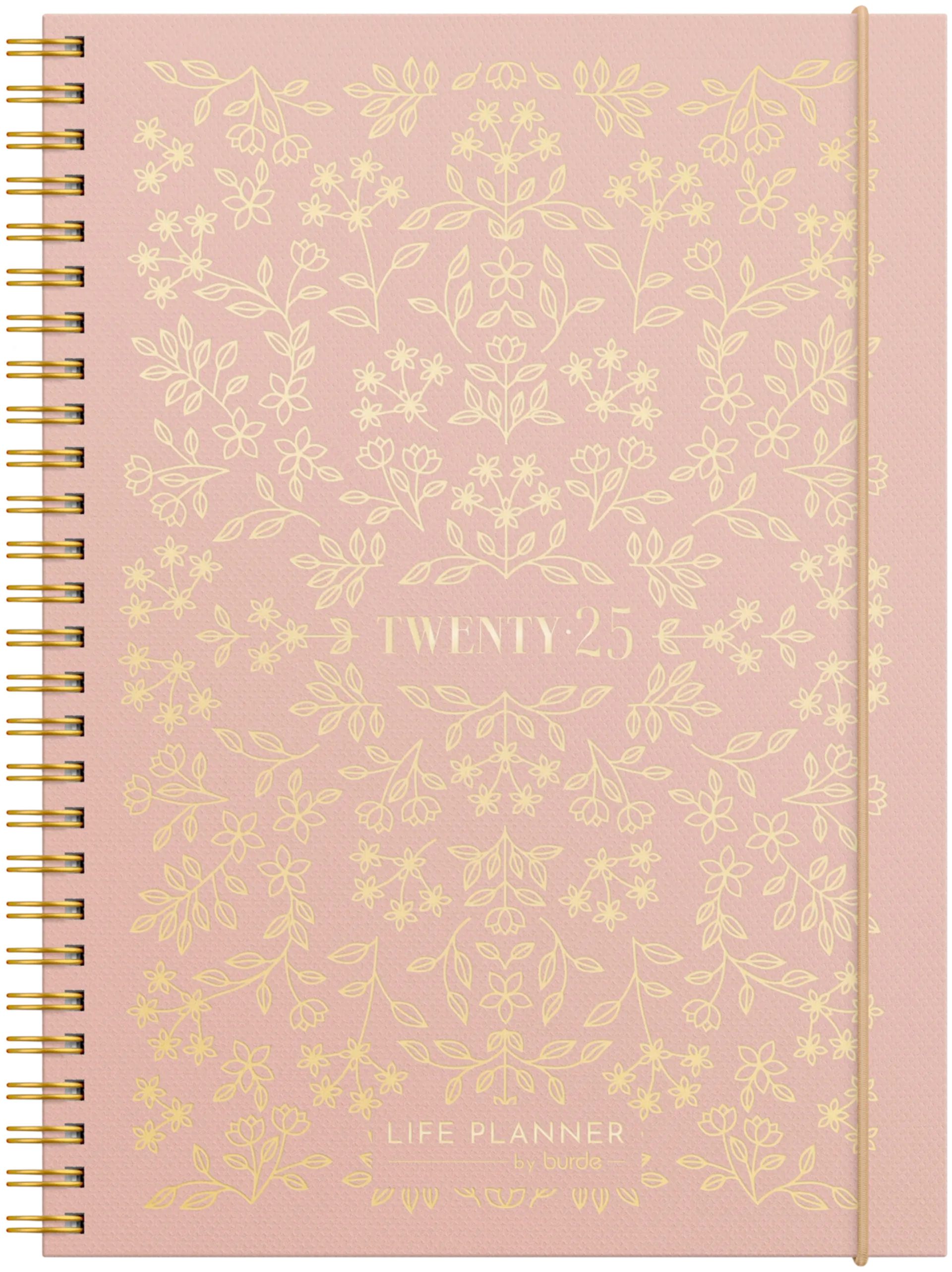 Burde Vuosikalenteri 2025 Life Planner Pink - 1