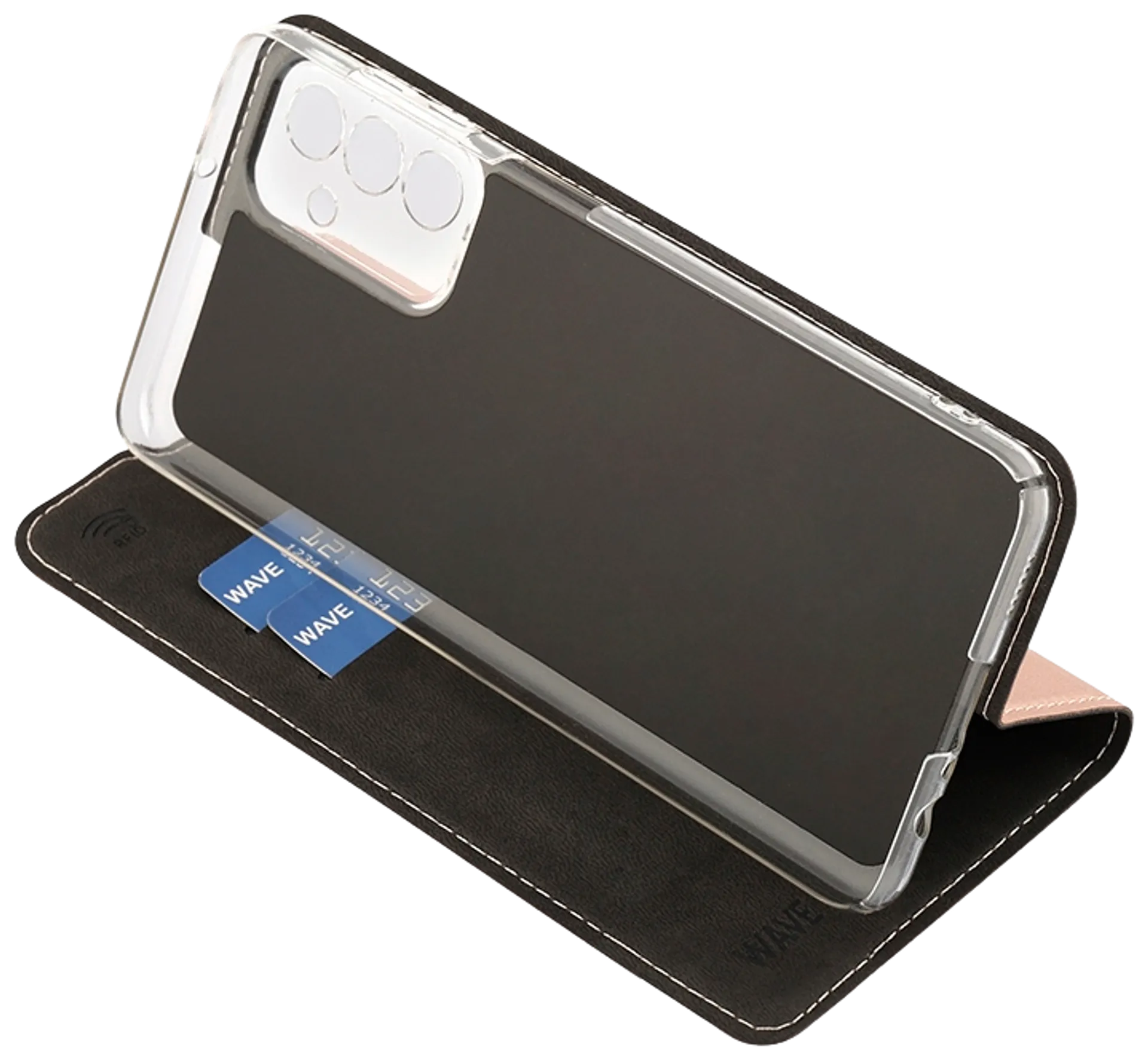 Wave Book Case, Samsung Galaxy A13 5G / Samsung Galaxy A04s, Ruusukulta - 5