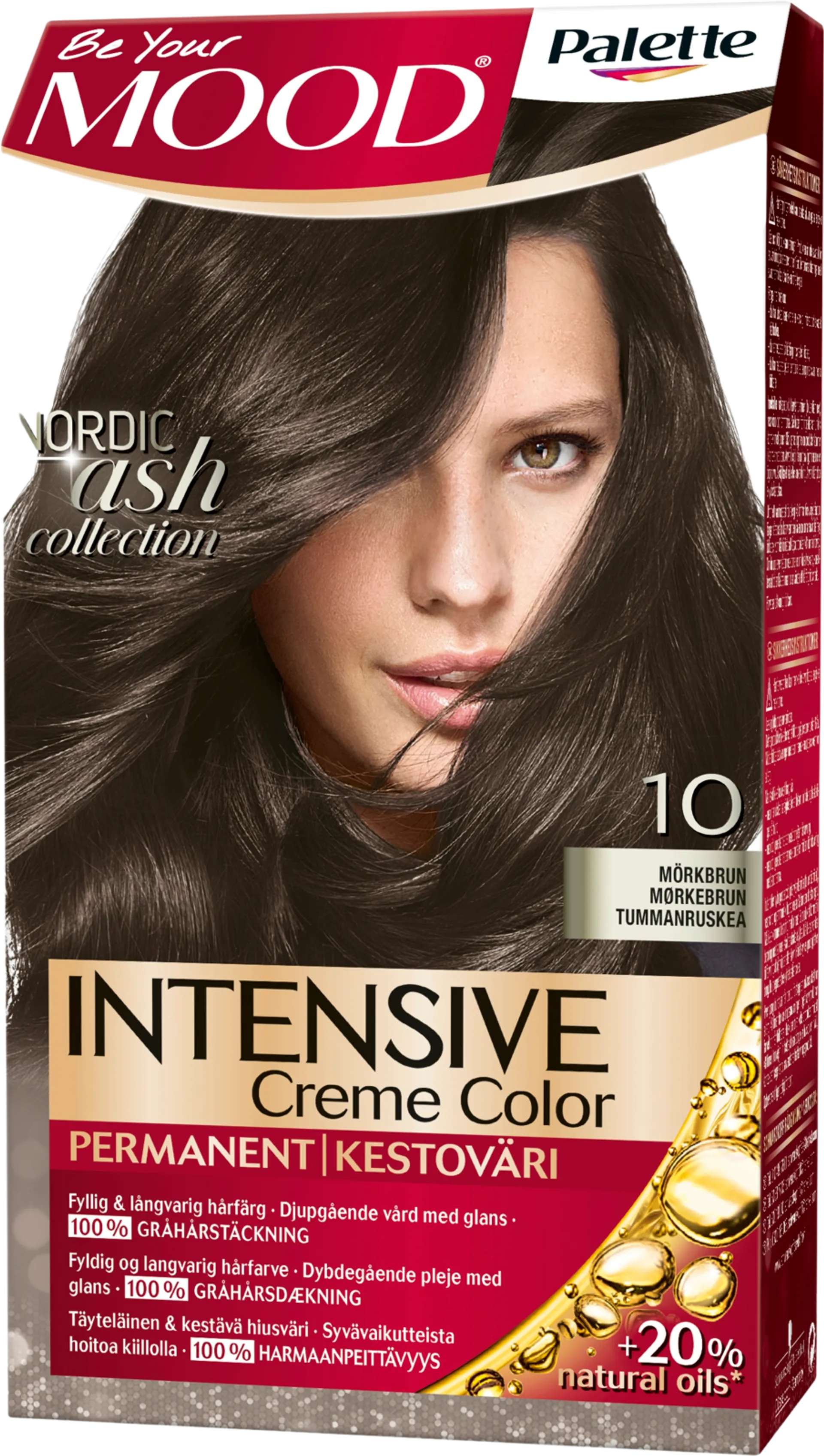 Palette Mood 10 Tummanruskea hiusväri - 1