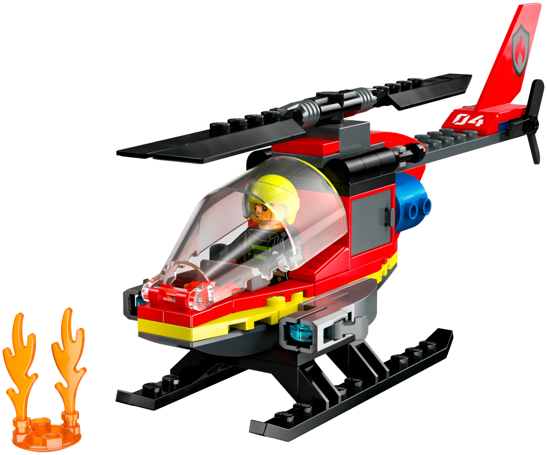 LEGO City Fire 60411 Palokunnan pelastushelikopteri - 4