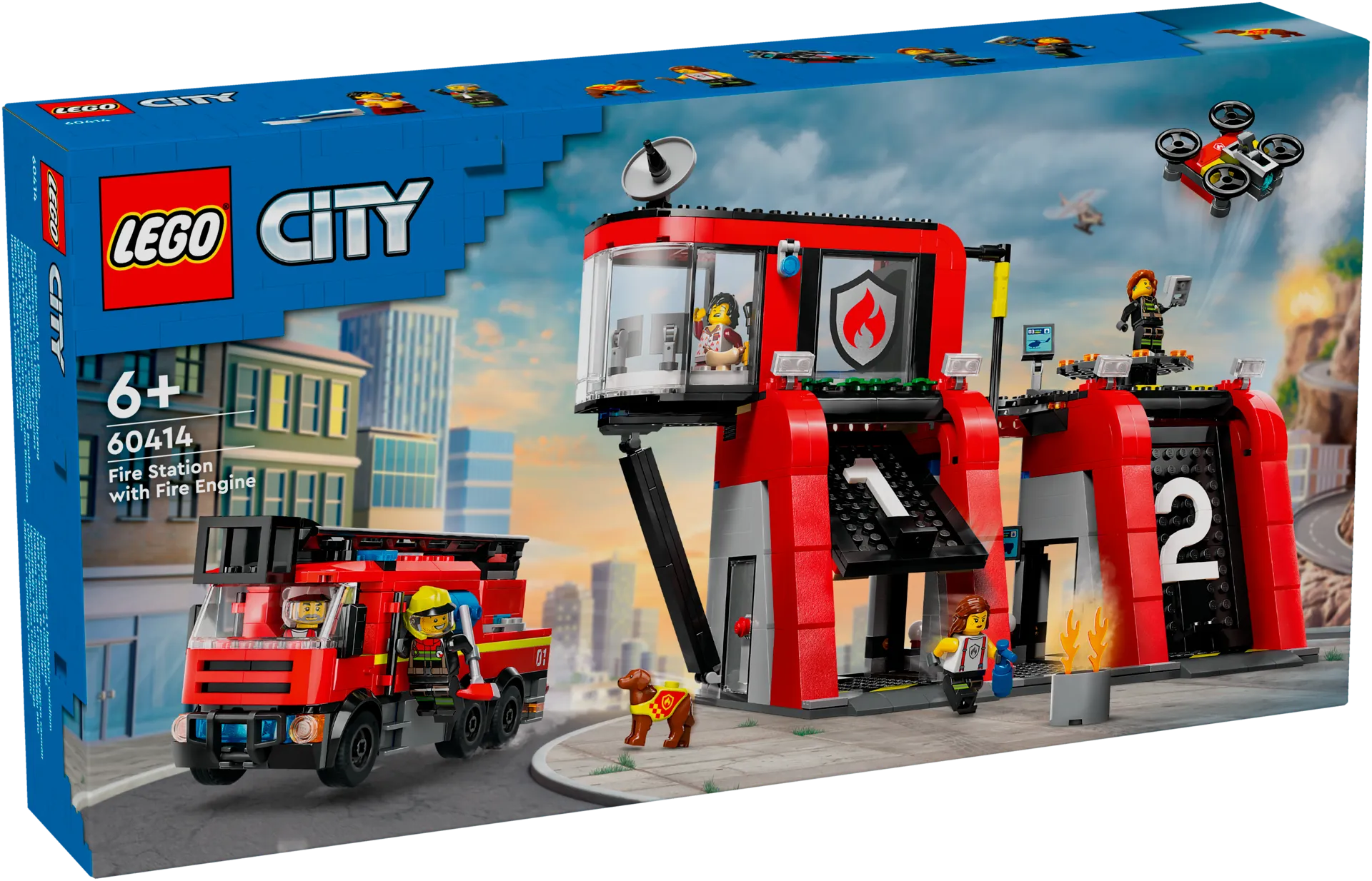 LEGO City Fire 60414 Paloasema ja paloauto - 2