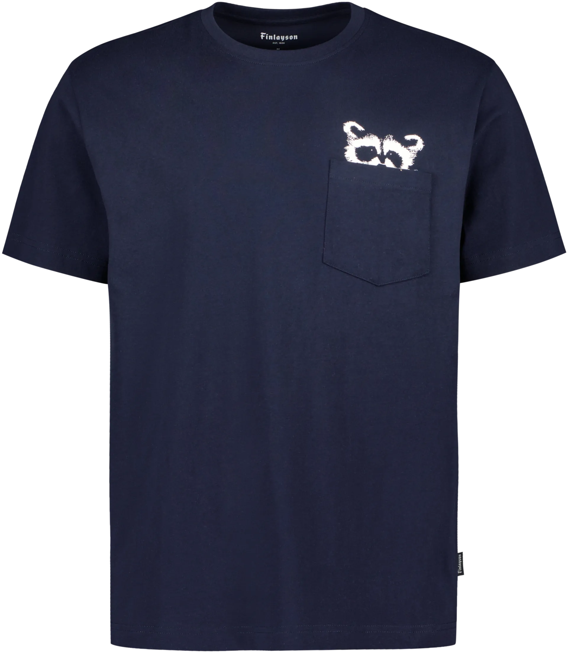 Finlayson Arkismi miesten T-paita taskulla Pesue - Dark blue - 1