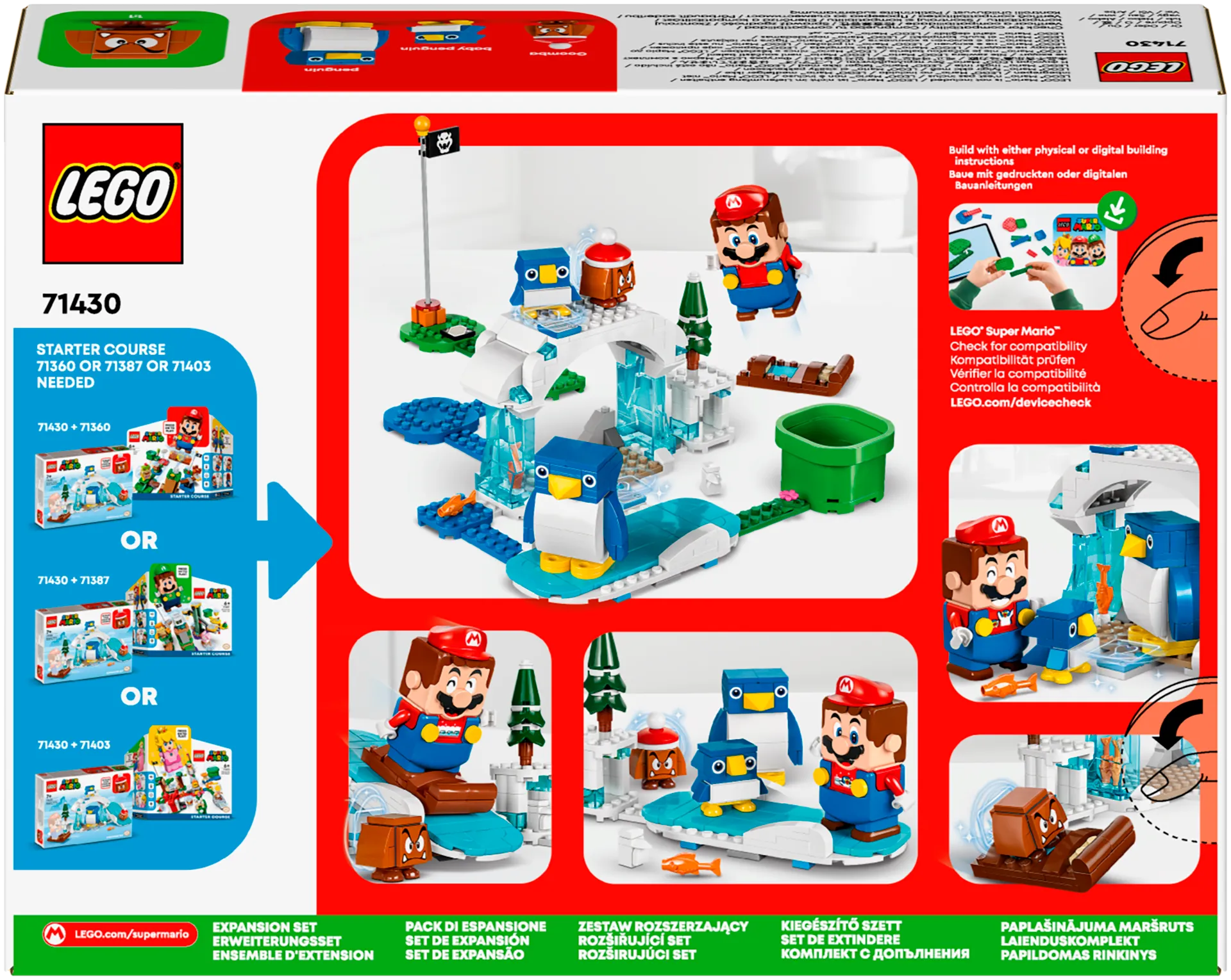 LEGO Super Mario 71430 Penguin-perheen lumiseikkailu laajennussarja - 3