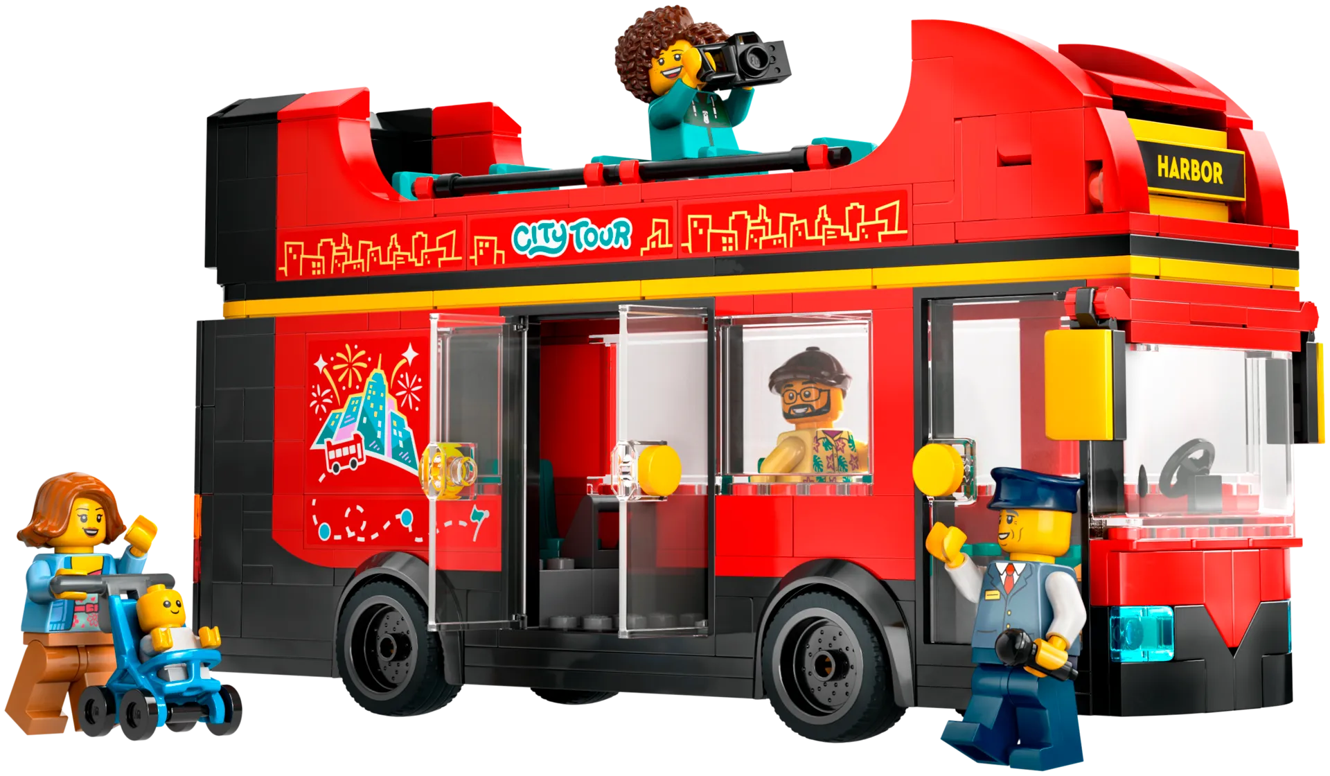 LEGO® City Great Vehicles 60407 Pun. kaksikerroksinen turistibussi - 4