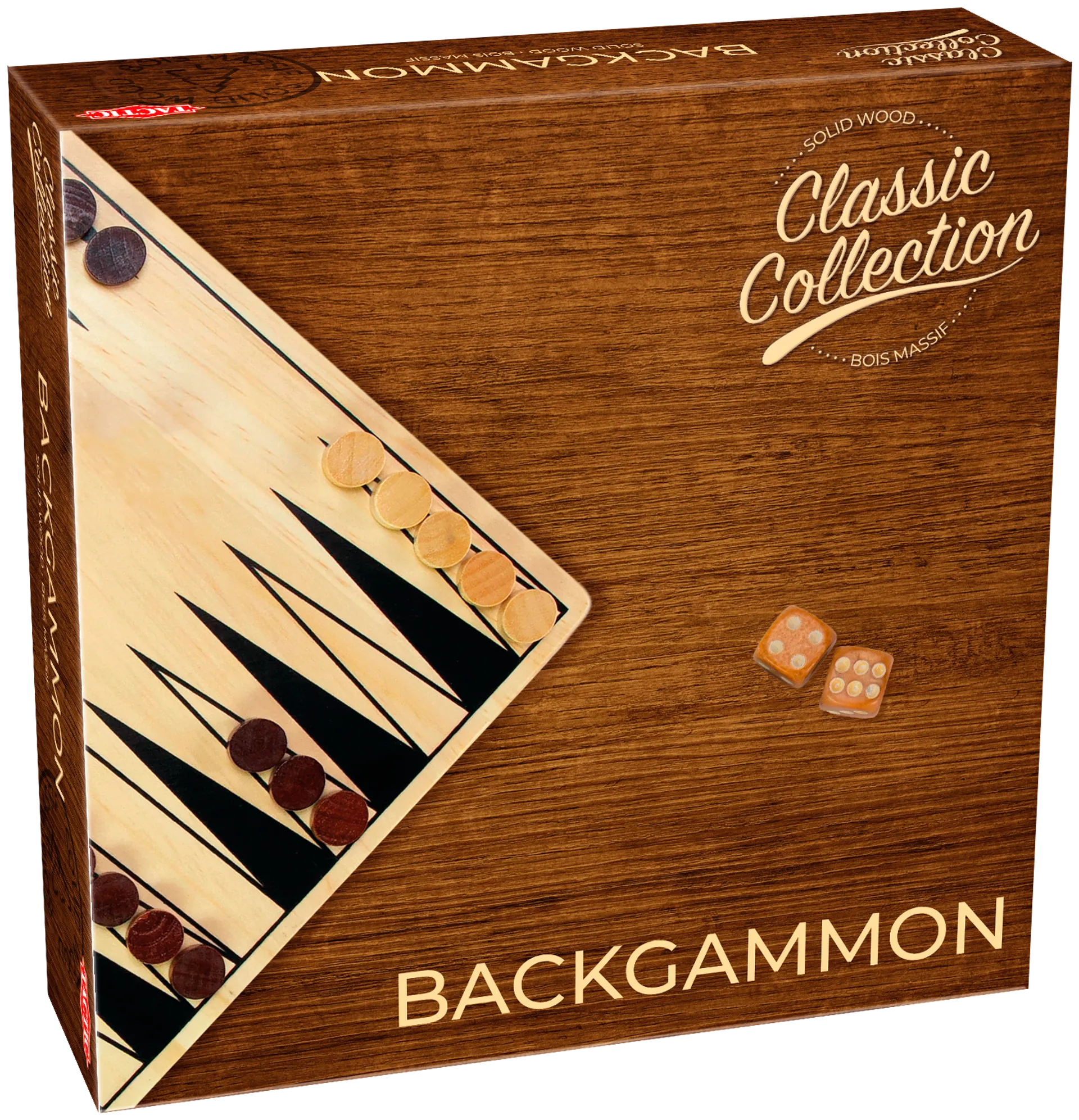 Tactic lautapeli Rustic Backgammon - 1