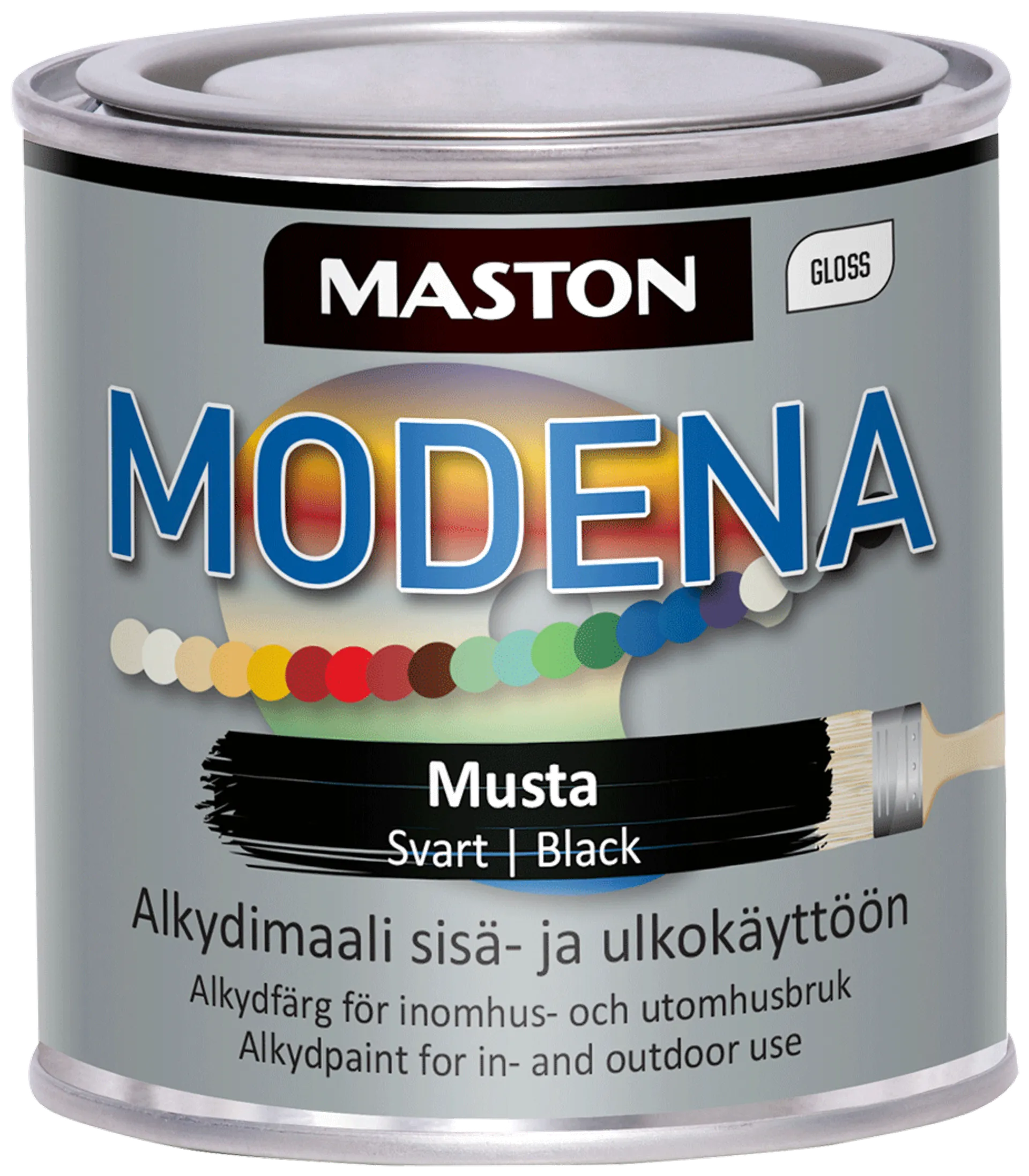 Maston Modena maali 250 ml musta - 1