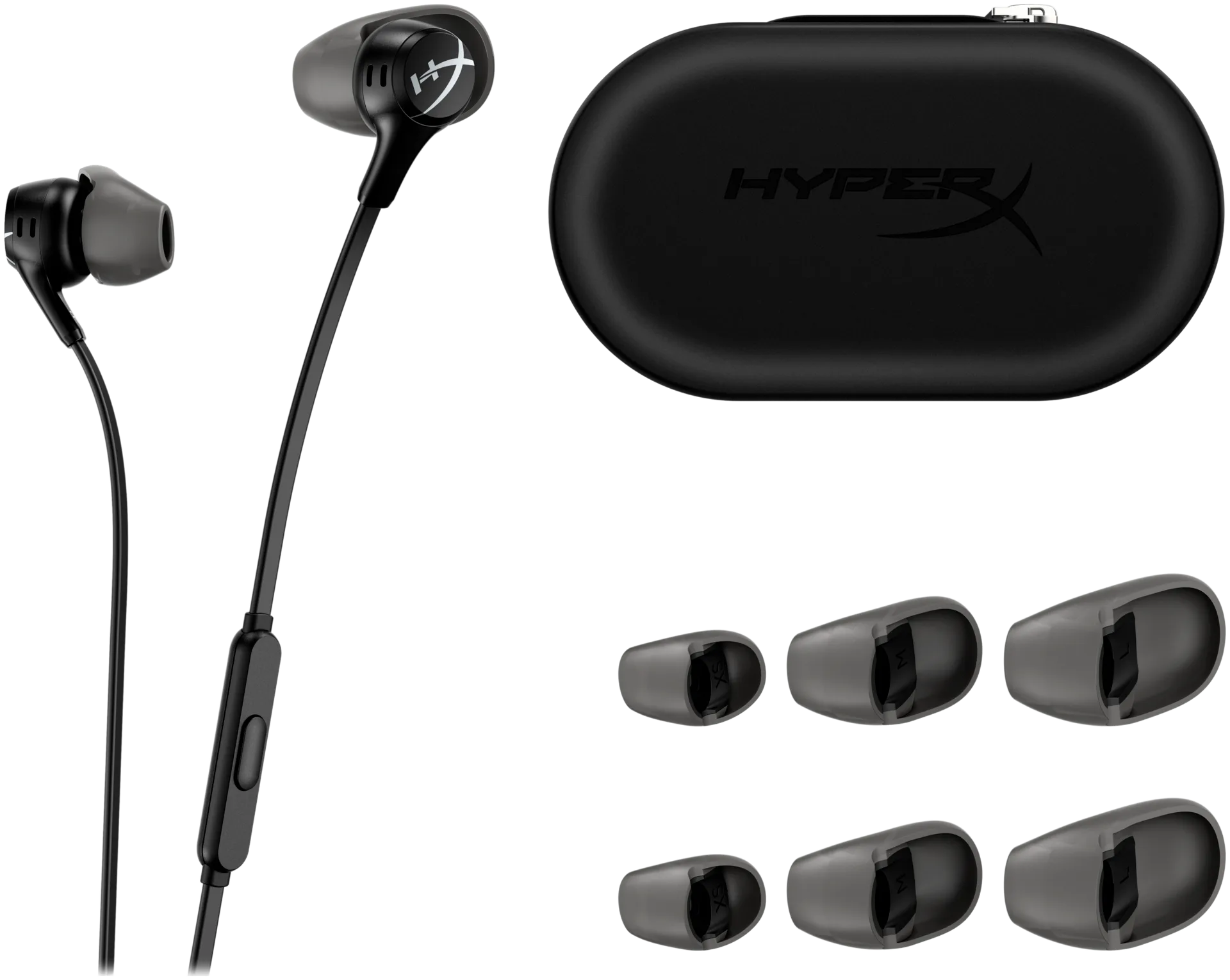 HyperX nappikuulokkeet Cloud earbuds II musta - 4