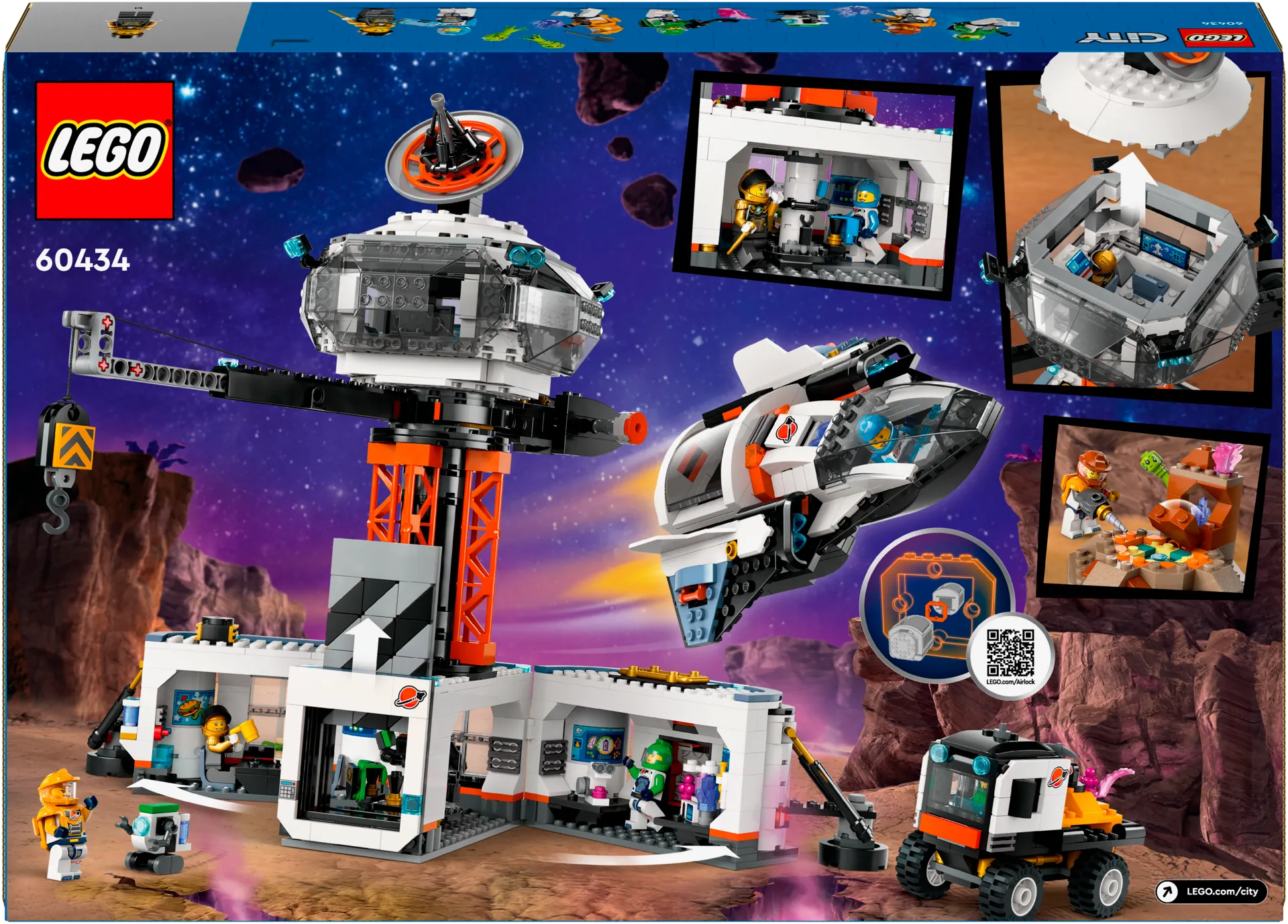 LEGO City Space 60434 Avaruusasema ja raketin laukaisualusta - 3