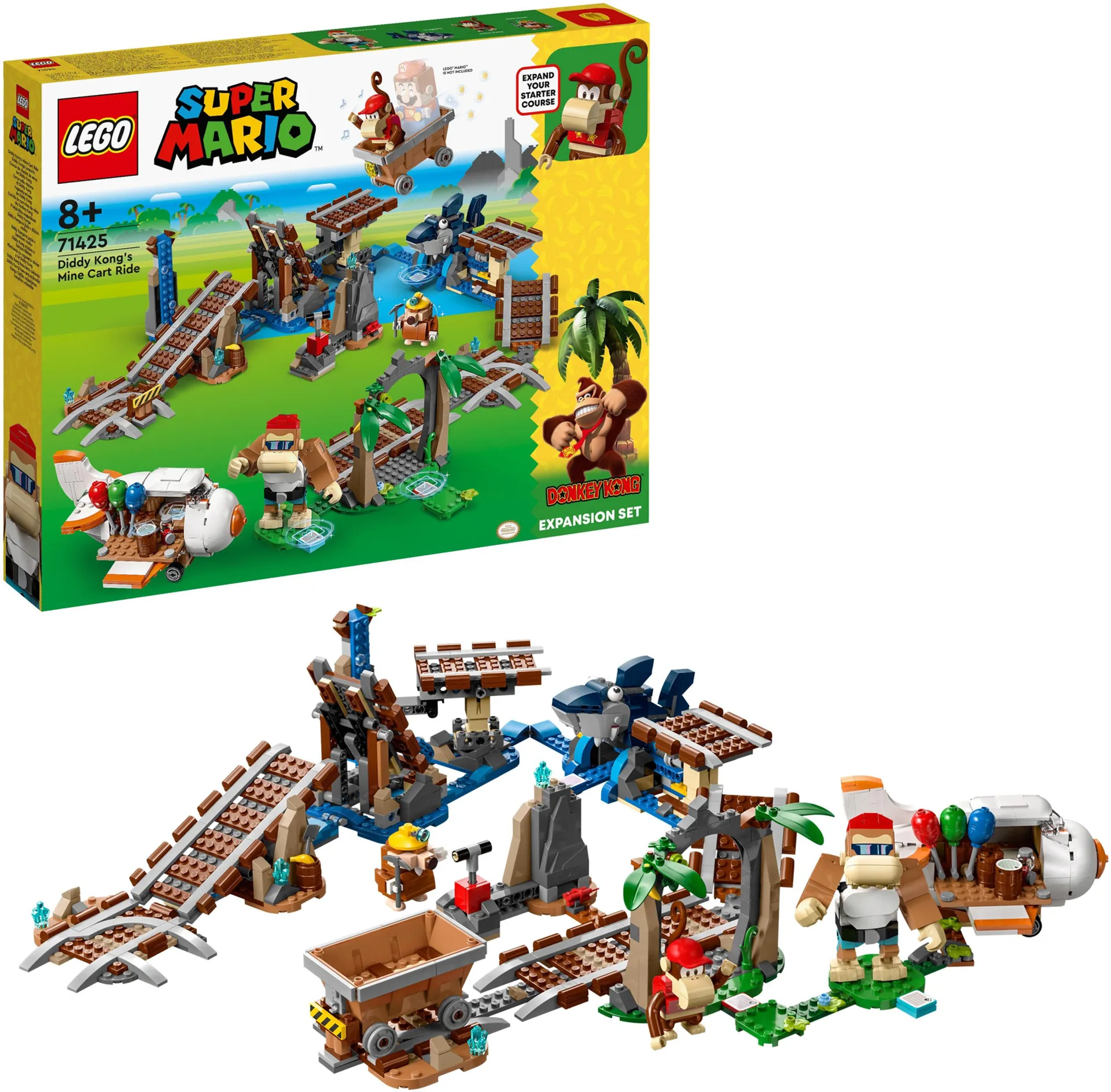 LEGO® Super Mario™ 71425 Diddy Kongin kaivosvaunurata ‑laajennussarja - 3
