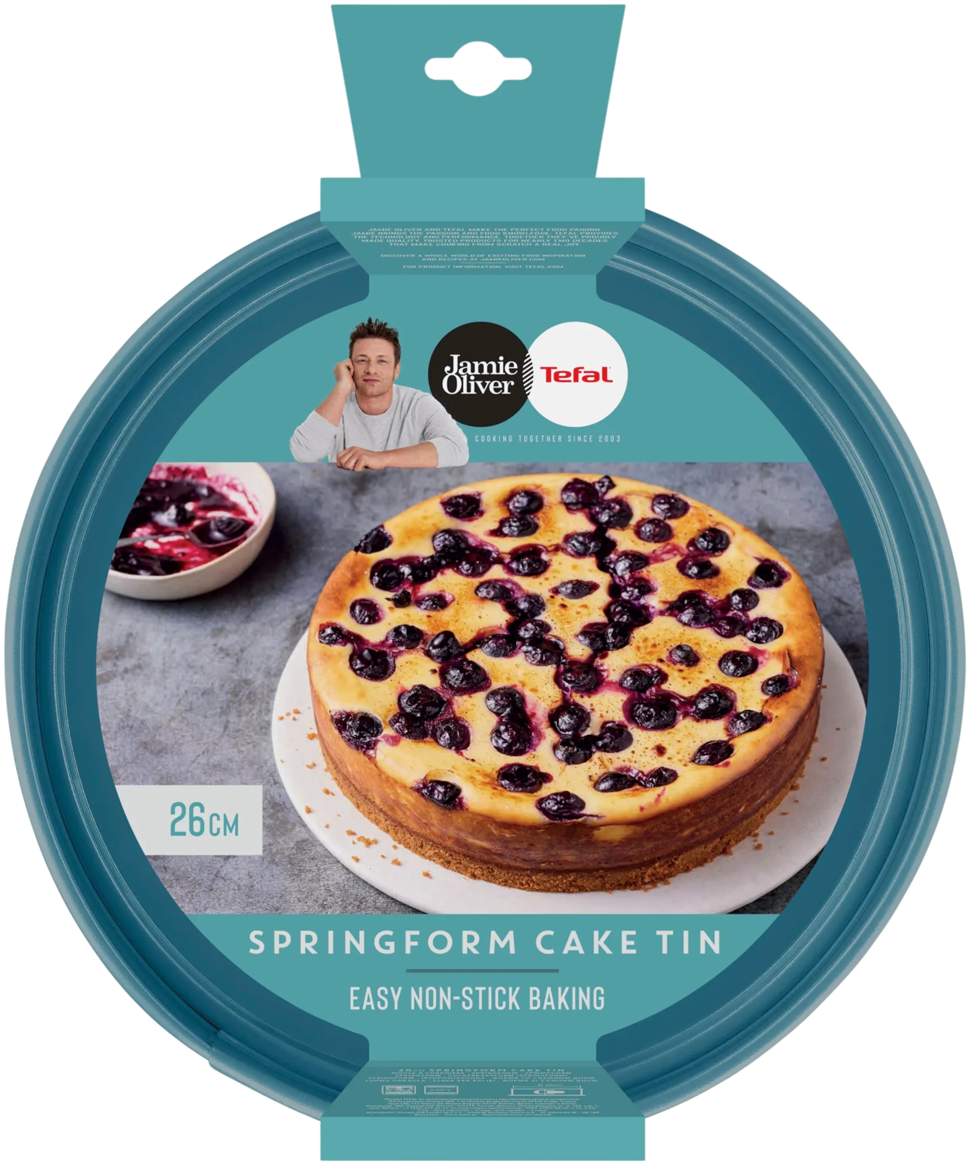 Tefal Jamie Oliver rengaskakkuvuoka 26 cm sininen J2591344 - 4