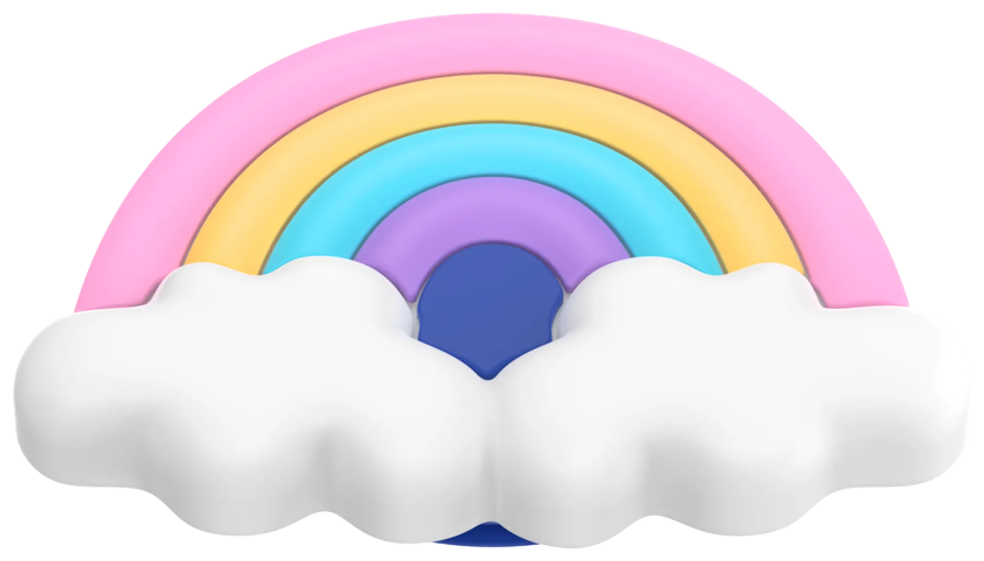 Popsockets puhelinpidike PopGrip Rainbow Fluff - 2