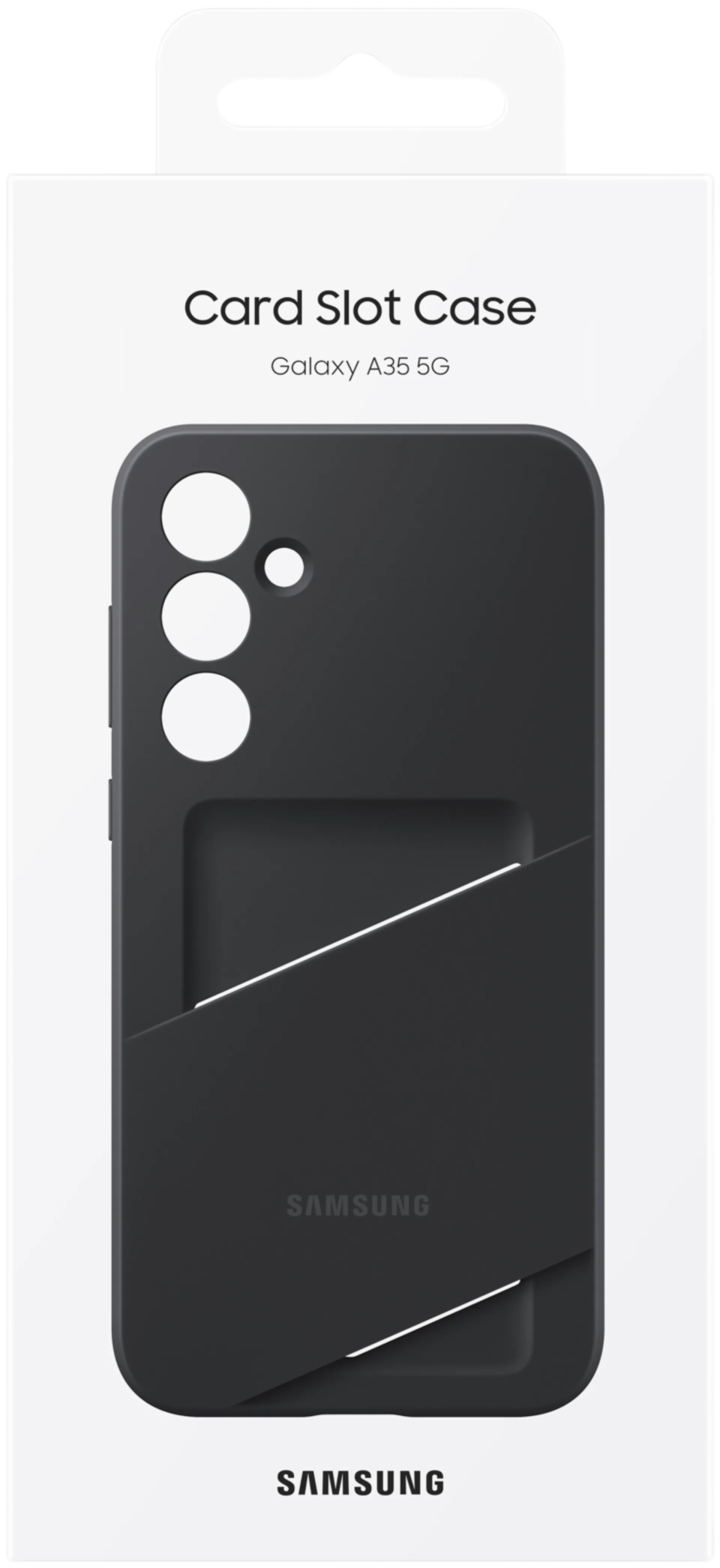 Samsung Galaxy A35 card slot case suojakotelo musta - 7