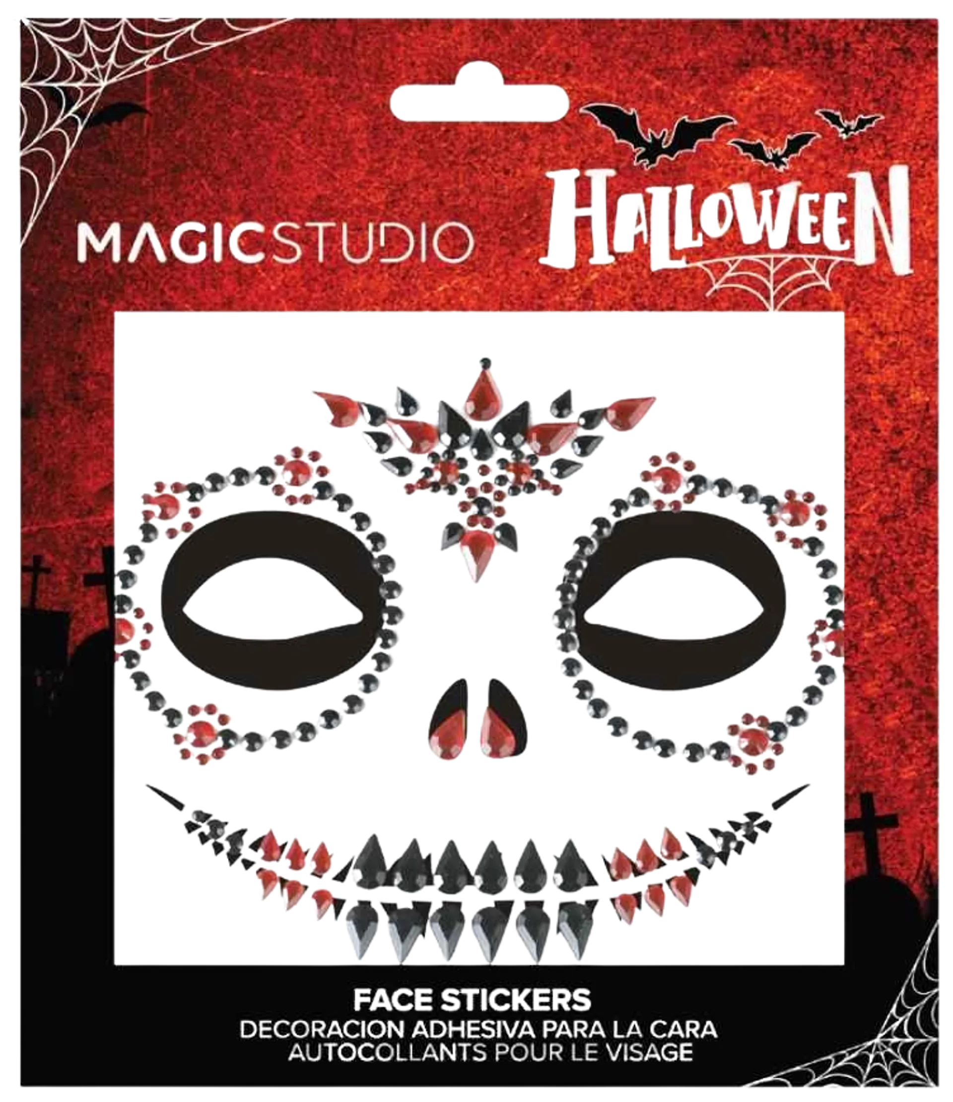 Magic Studio Halloween kasvotarrat punainen