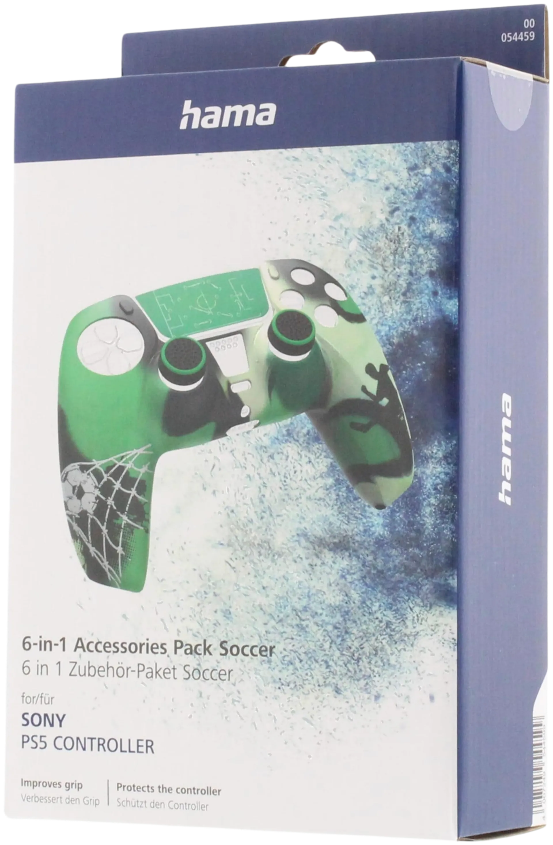 Hama 6-in-1 lisätarvikesarja PlayStation 5-ohjaimelle, Soccer - 5