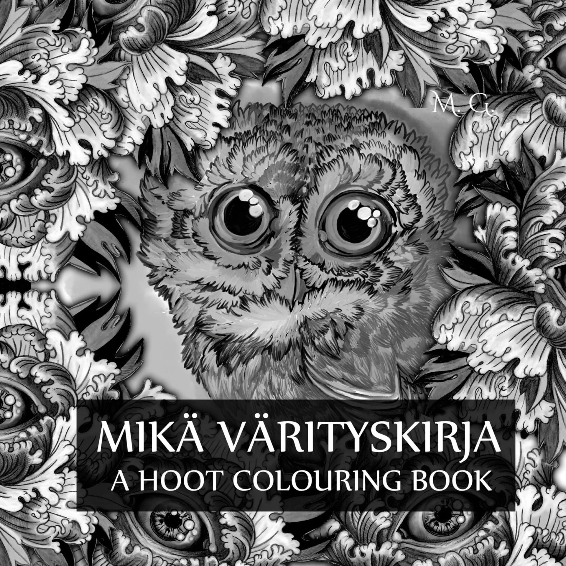 G, Mikä värityskirja - A Hoot Colouring Book