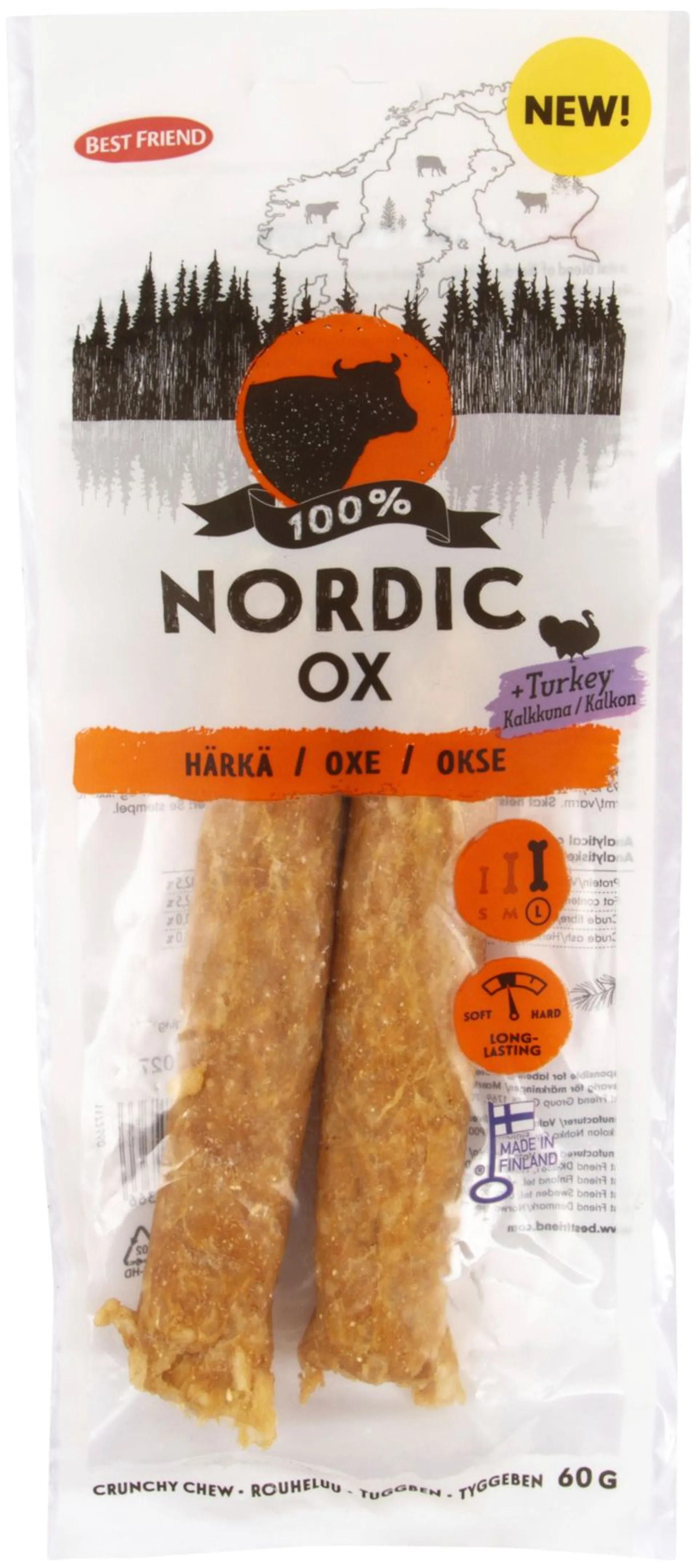 Best Friend Nordic härkä+kalkkuna -rouheluu 17c2p60g