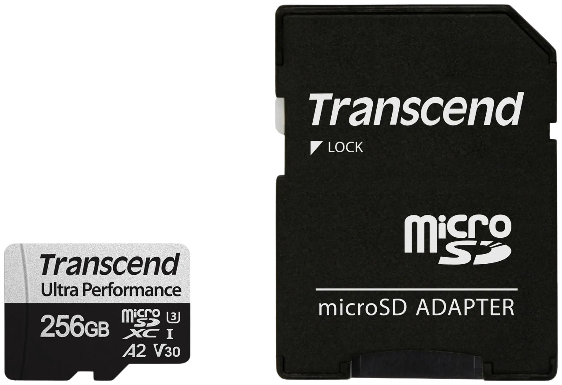 Transcend 340S 256GB U3 microSDXC muistikortti (R160 W125 MB/s) - 3