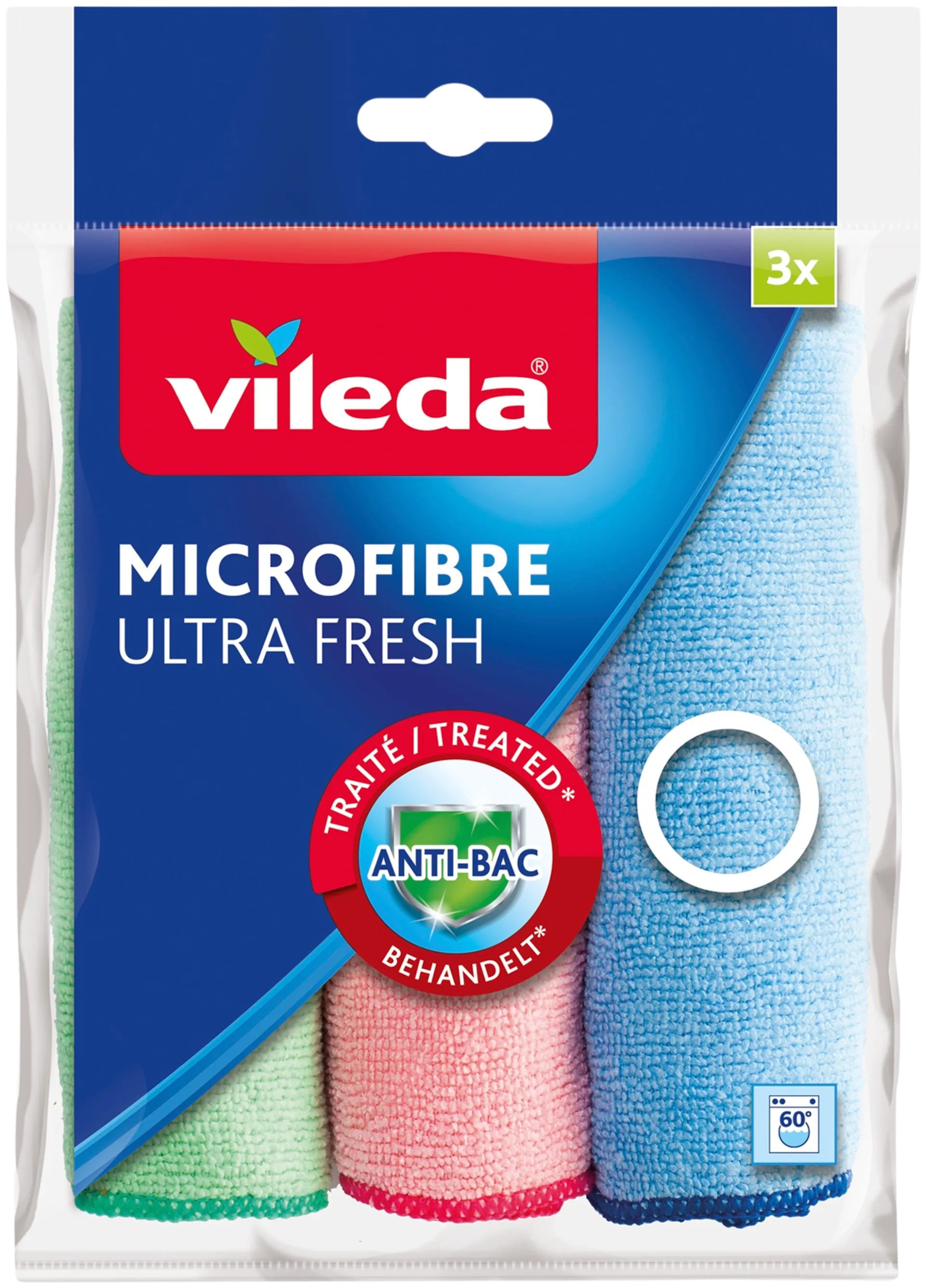 Vileda Ultra Fresh mikrokuituliina 3 kpl