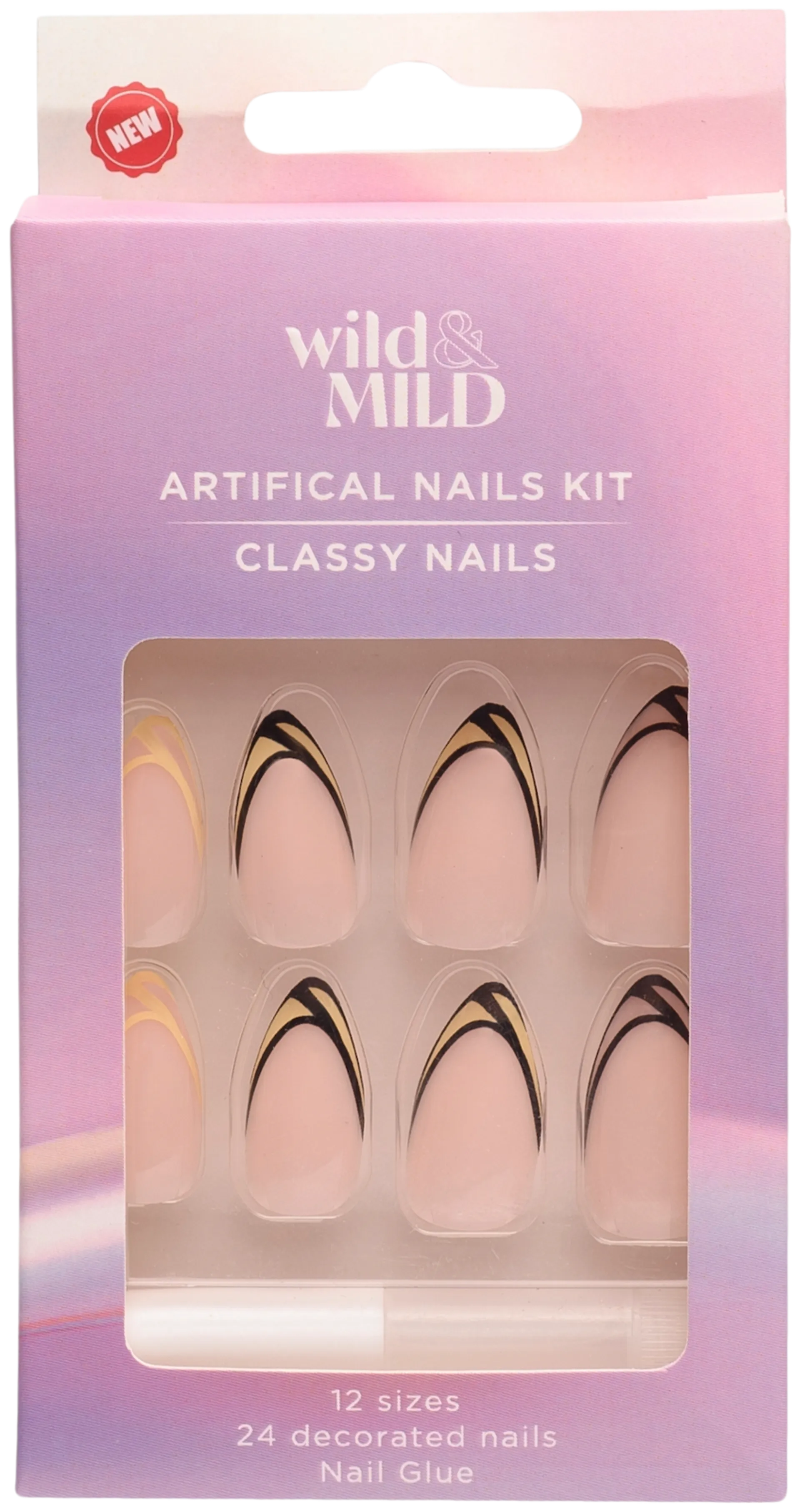 WM068 Pimp Your Tips Artificial Nails Set Wild&Mild N24