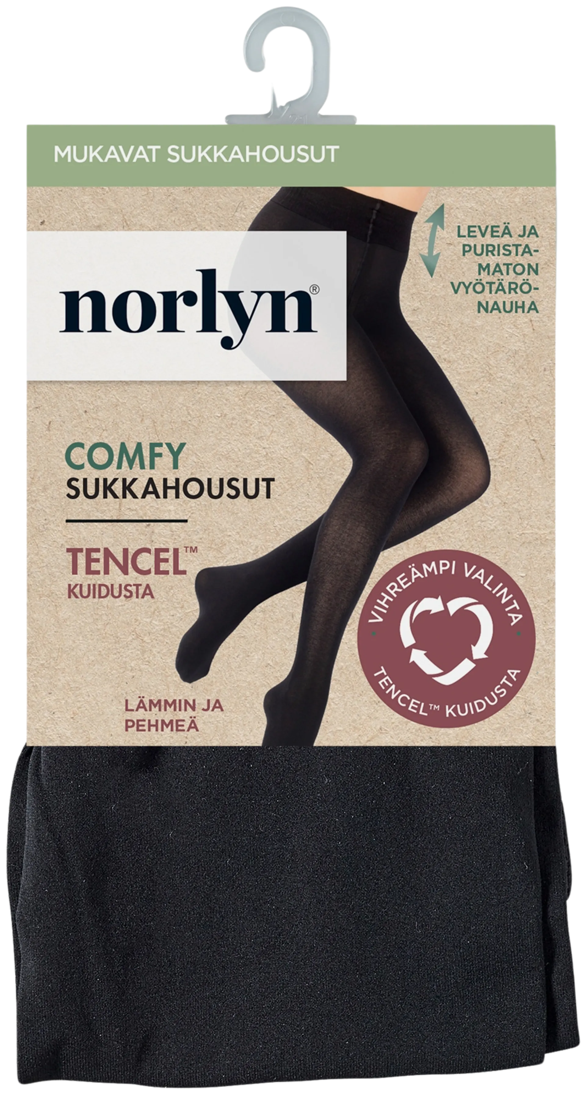 Norlyn Comfy Tencel sukkahousut - BLACK - 1