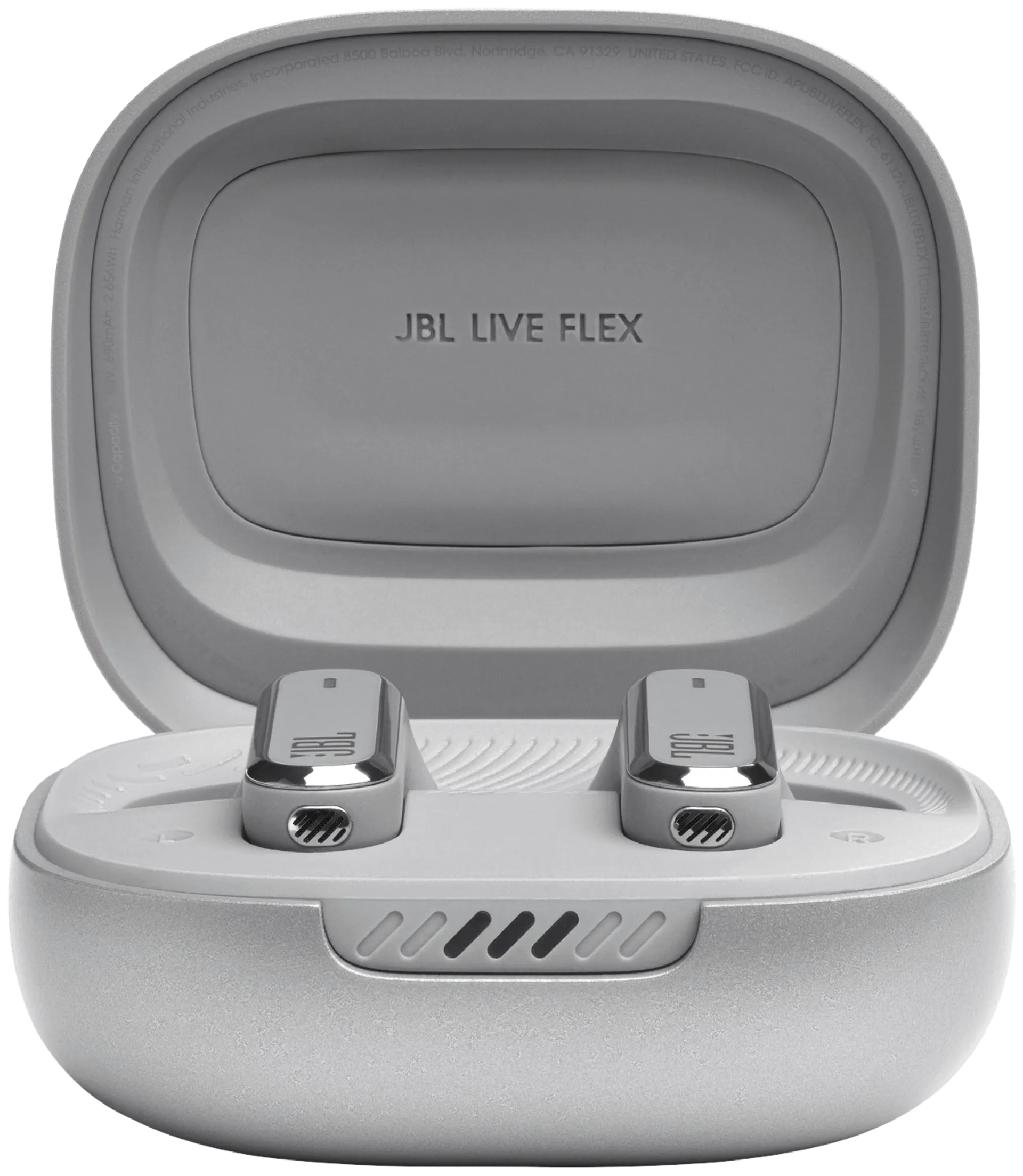 JBL Bluetooth nappikuulokkeet Live Flex hopea - 4