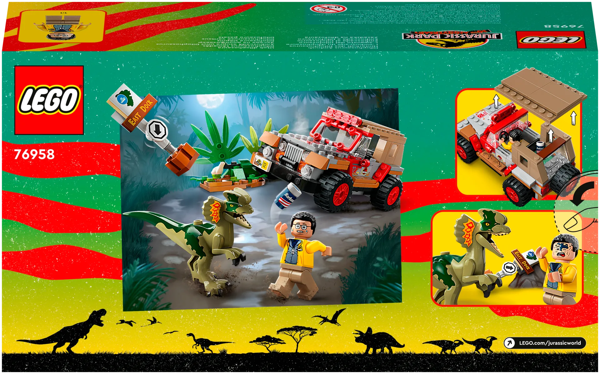 LEGO® Jurassic World 76958 Dilophosauruksen väijytys - 3
