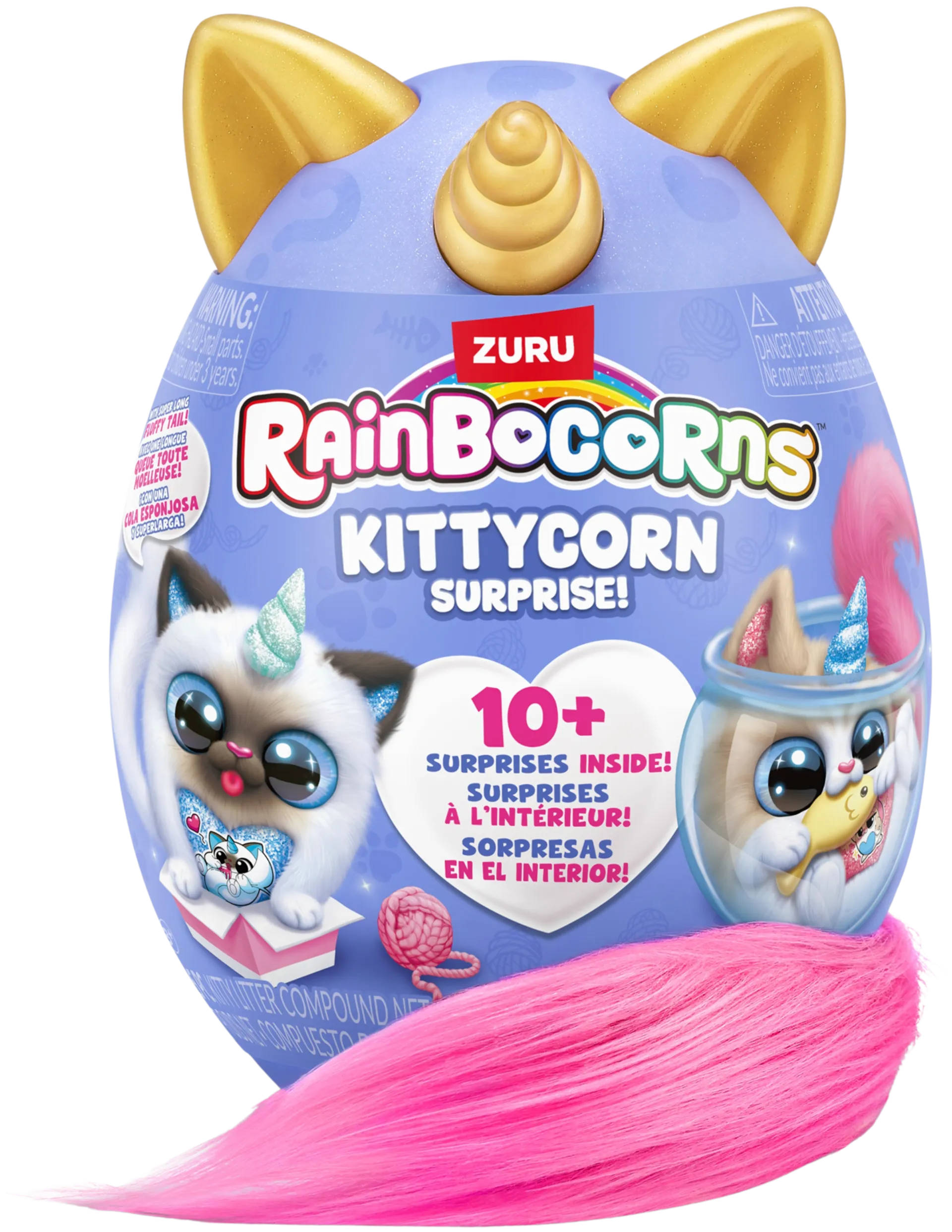 Rainbocorns pehmokissa Kittycorn Surprise, erilaisia - 2