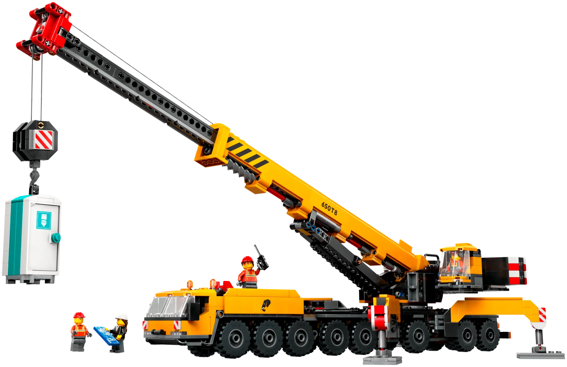 LEGO City Big Vehicles 60409 Keltainen ajettava rakennusnosturi - 5