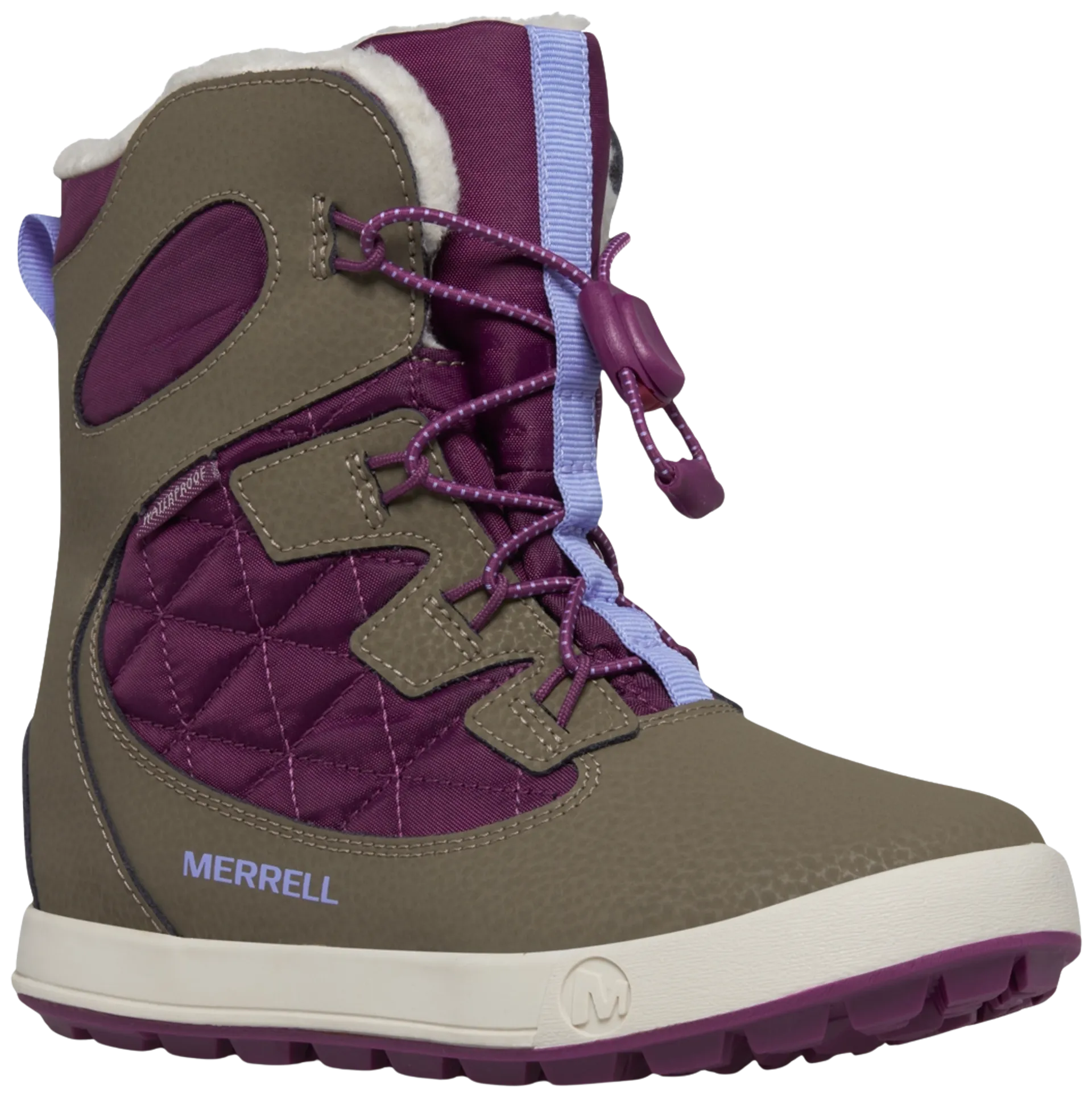 Merrell Snow Bank 4.0 vedenpitävä lasten talvikenkä - TRUFFLE/PLUM COZY - 2