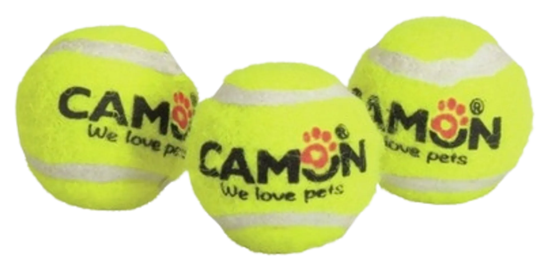 Camon koiran lelu tennispallo vinkuominaisuudella 3 kpl/ 6,2cm