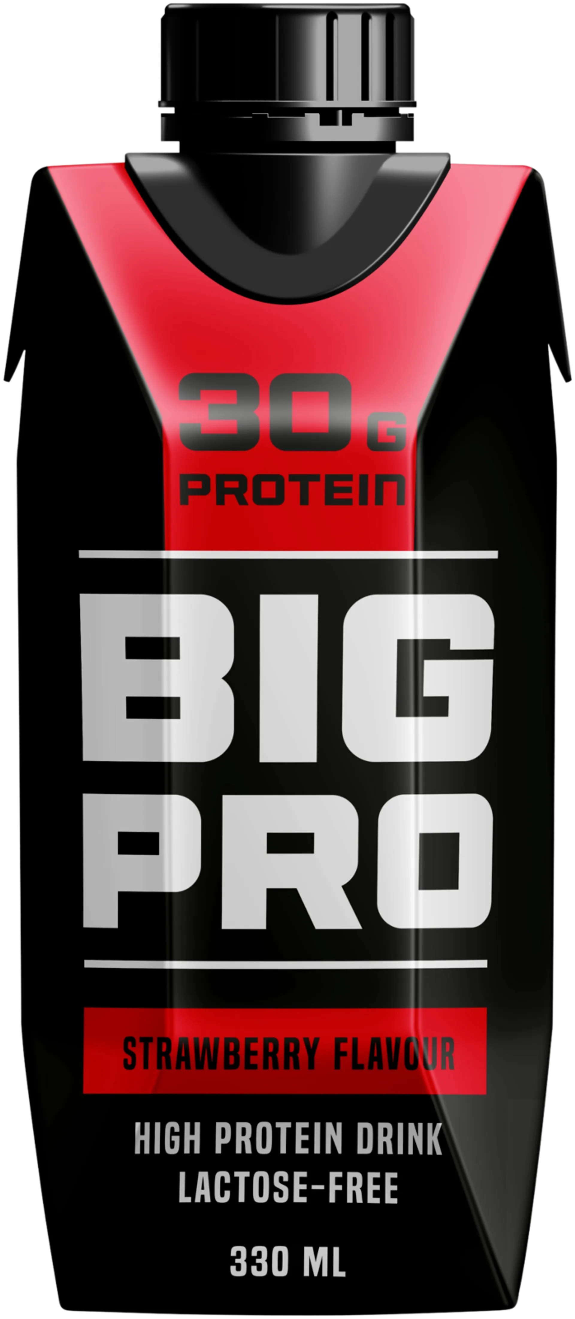 BIG PRO proteiinijuoma mansikka 330 ml UHT laktoositon