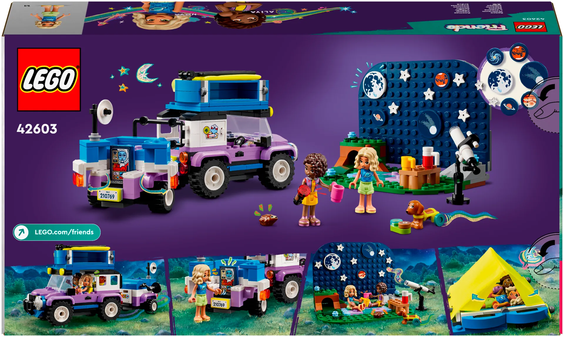 LEGO Friends 42603 Retkeilyauto tähtien katseluun - 3